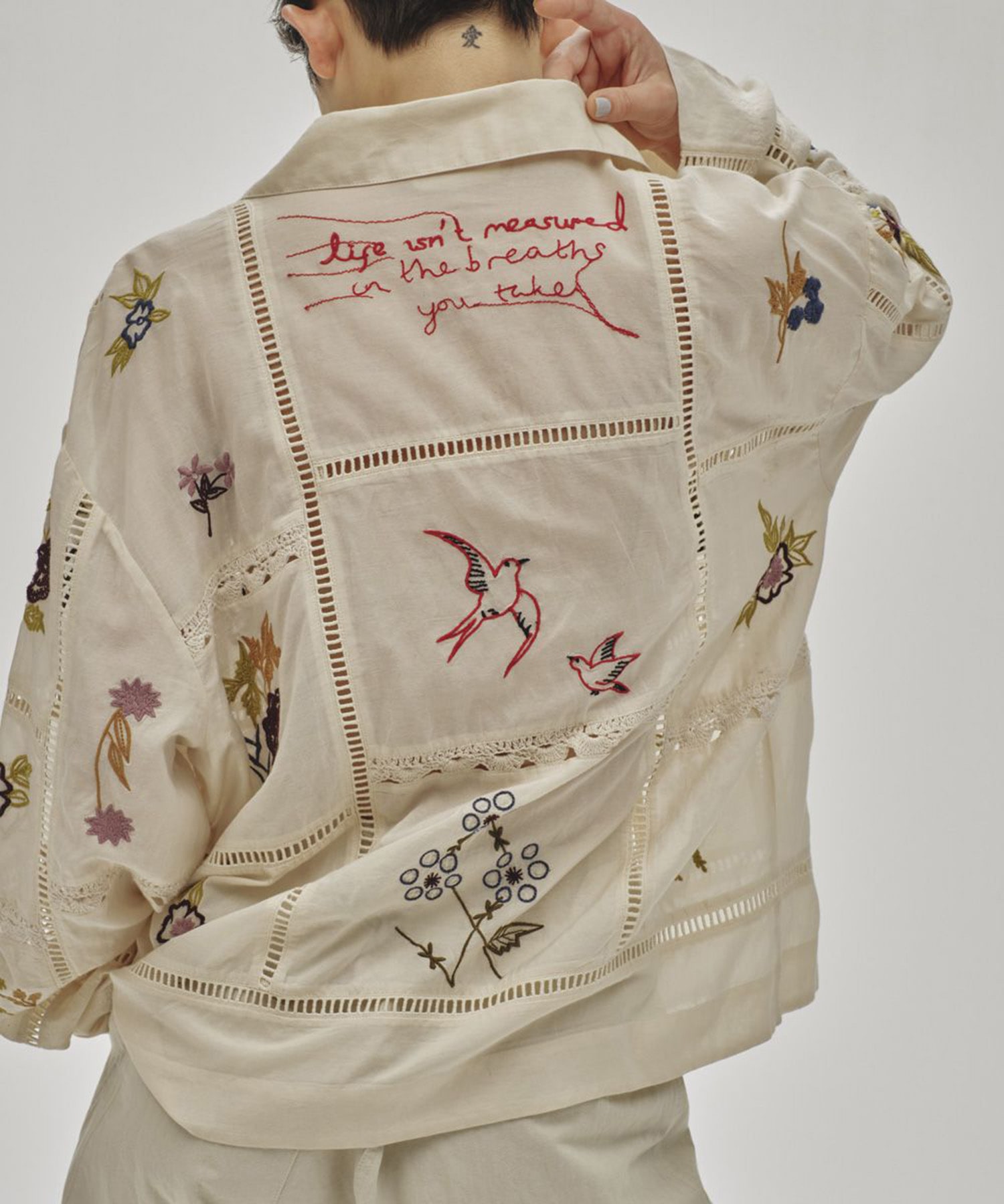 Embroidery Patchwork Shirts TODAYFUL
