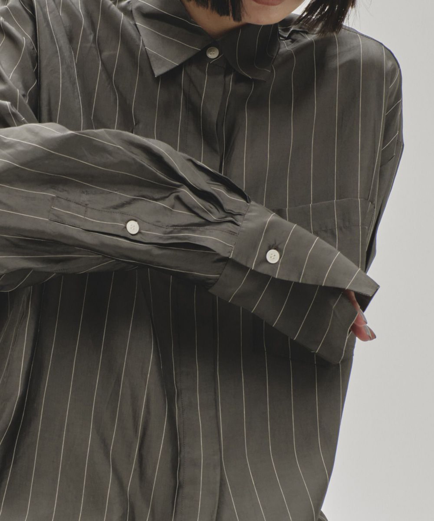 Stripe Silky Shirts TODAYFUL