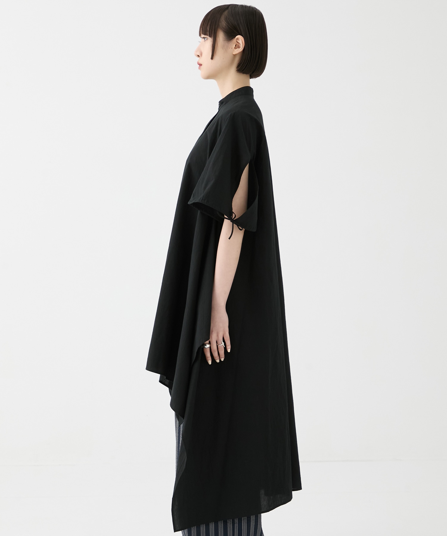 別注Coボイルサッカーケープスリーブシャツ FEMMENT