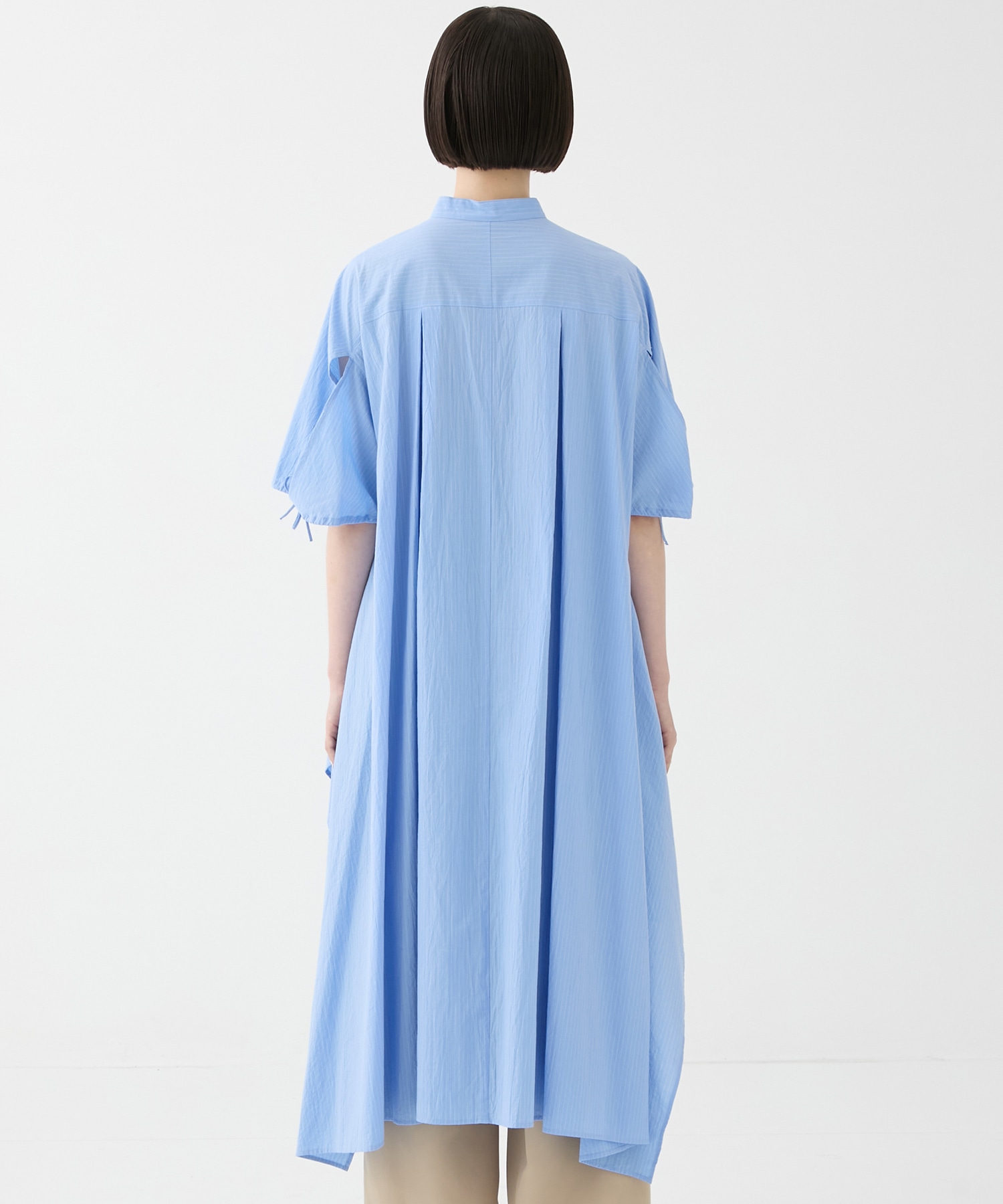別注Coボイルサッカーケープスリーブシャツ FEMMENT