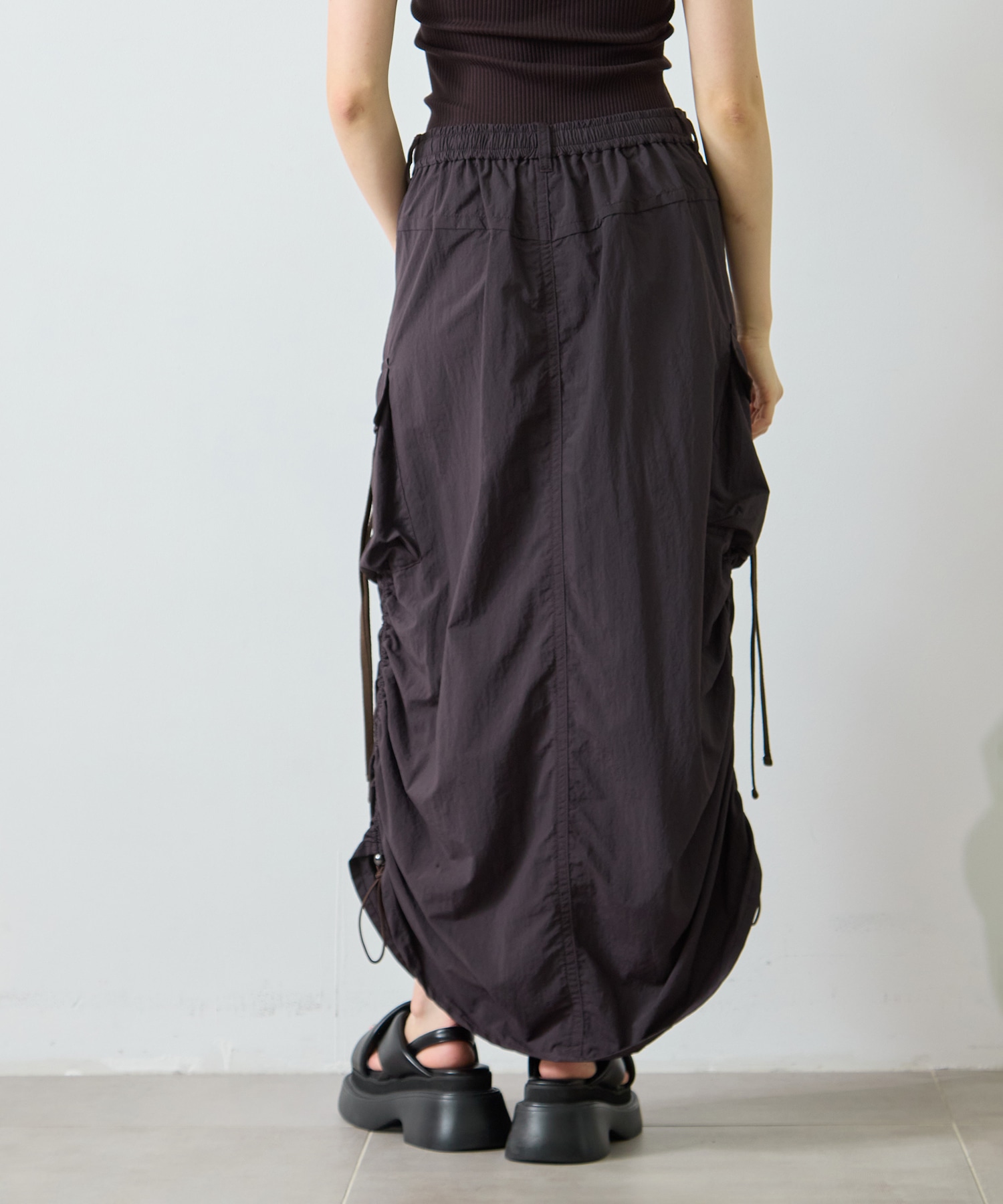 Drawstring Cargo Skirt STUDIOUS