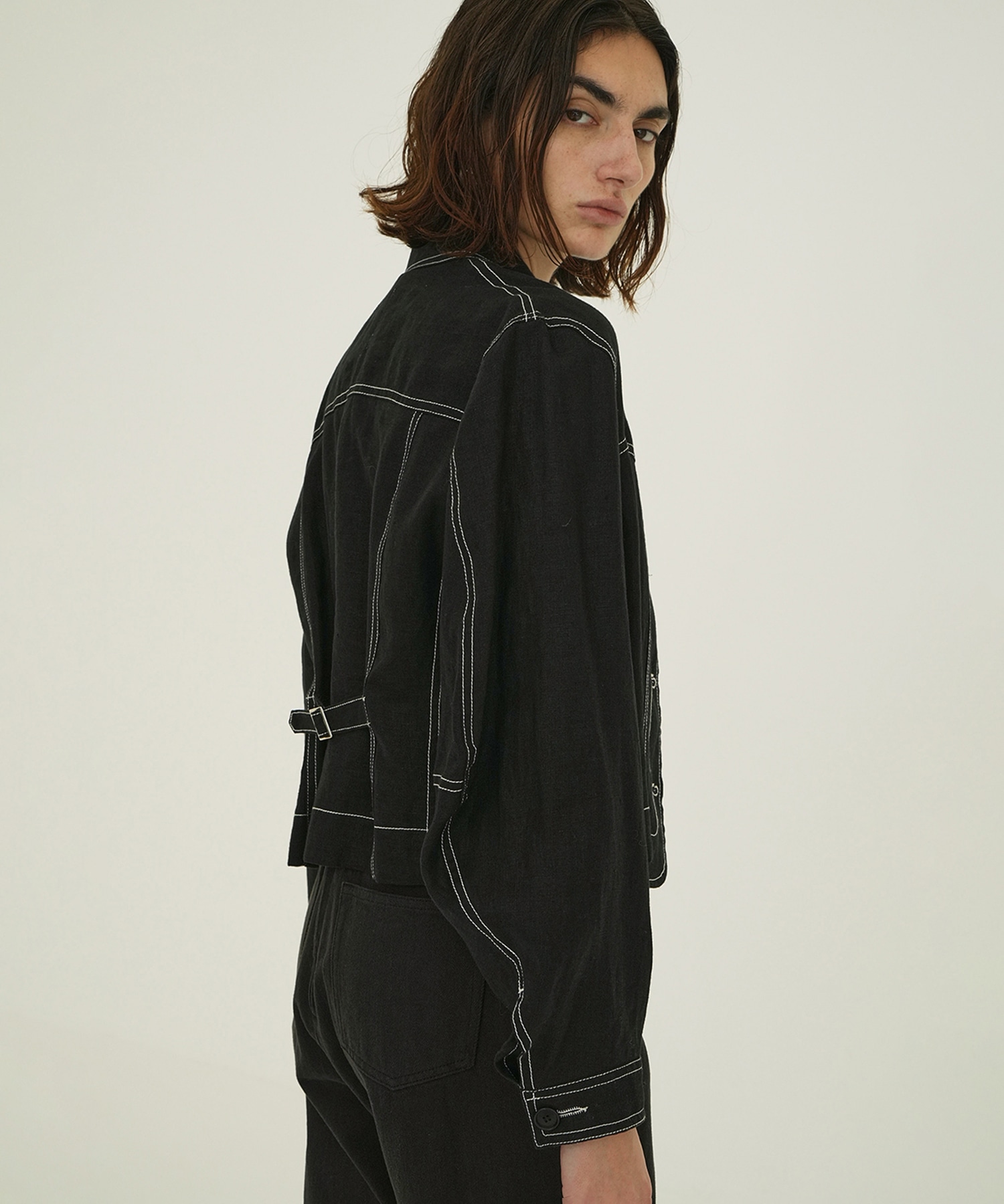 LINEN SHIRT JACKET CLANE