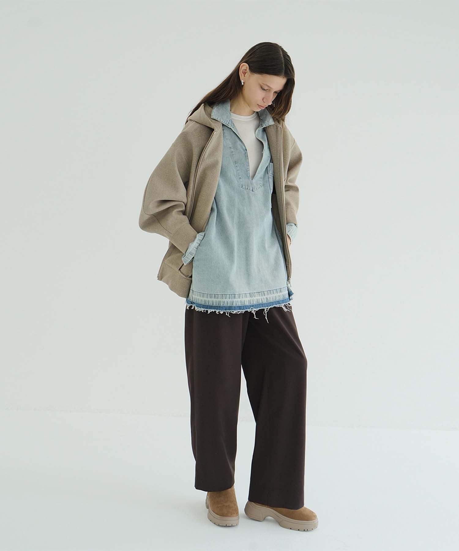 DENIM OVER SKIPPER SHIRTS CLANE