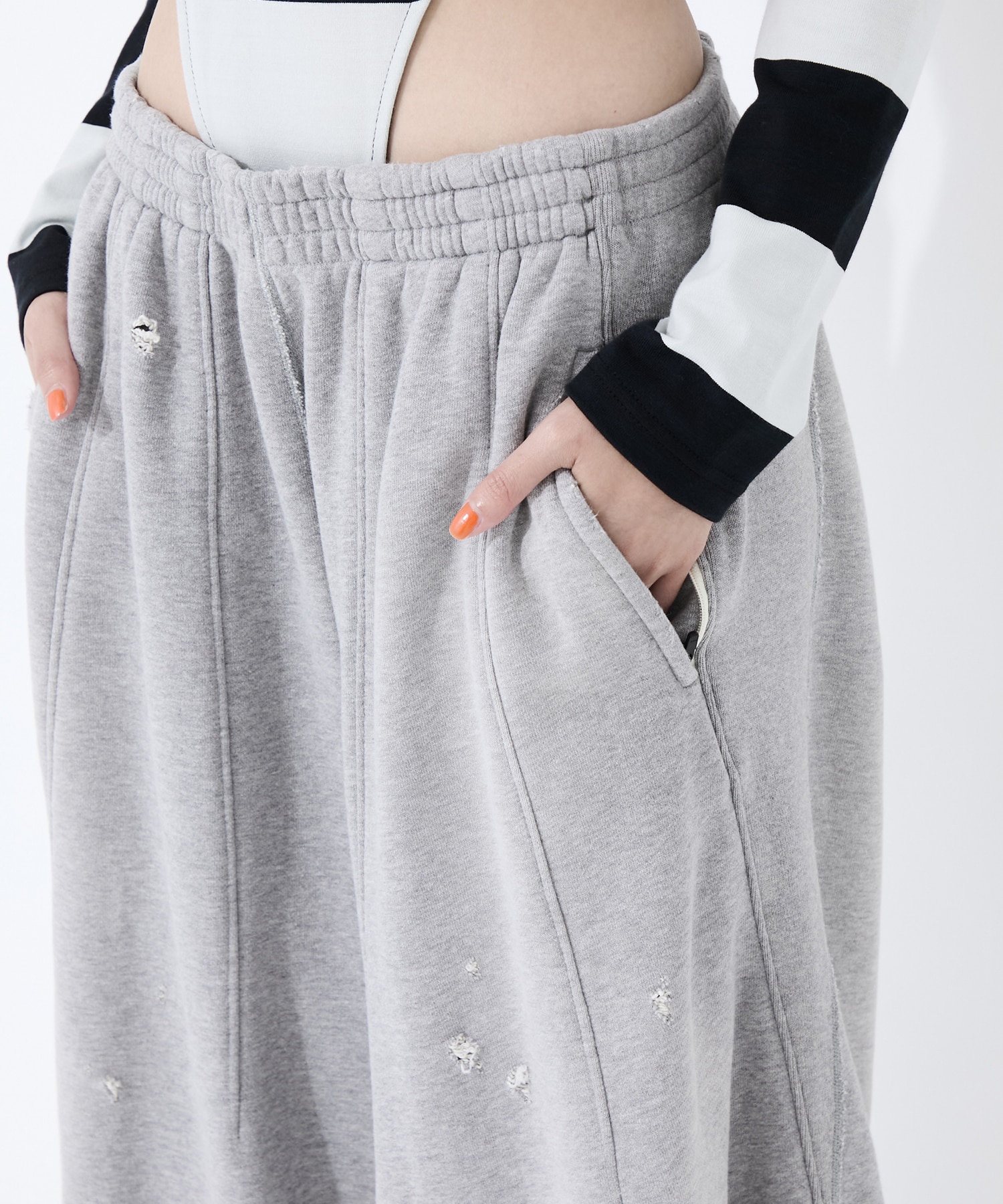 Deconstructed H.D. Sweat Pant - Cotton French Terry Needles