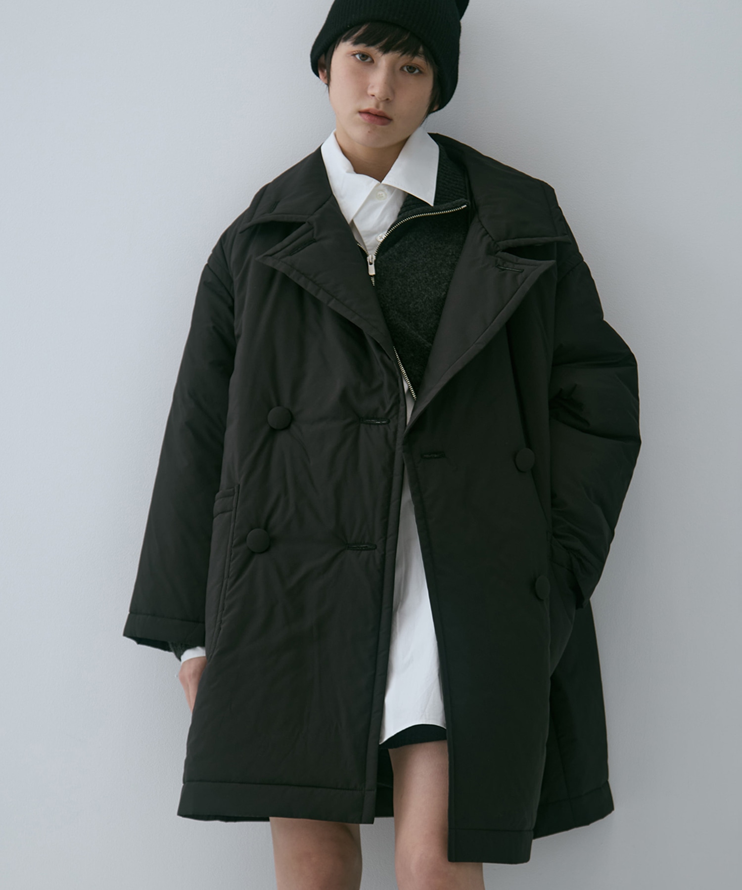 PADDED BUTTON COAT STUDIOUS