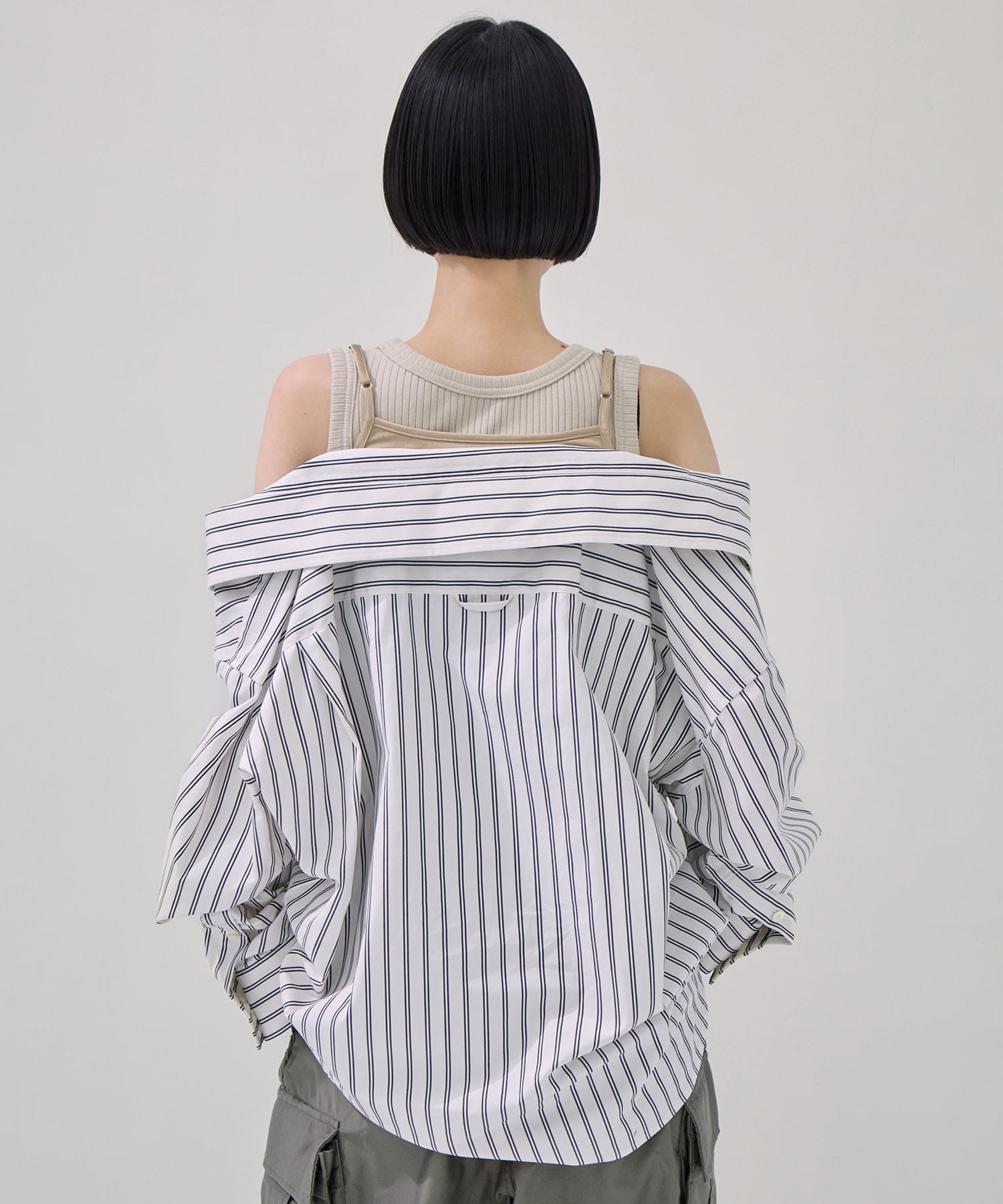LAYERED STRIPE SHIRTS Maison MIHARA YASUHIRO
