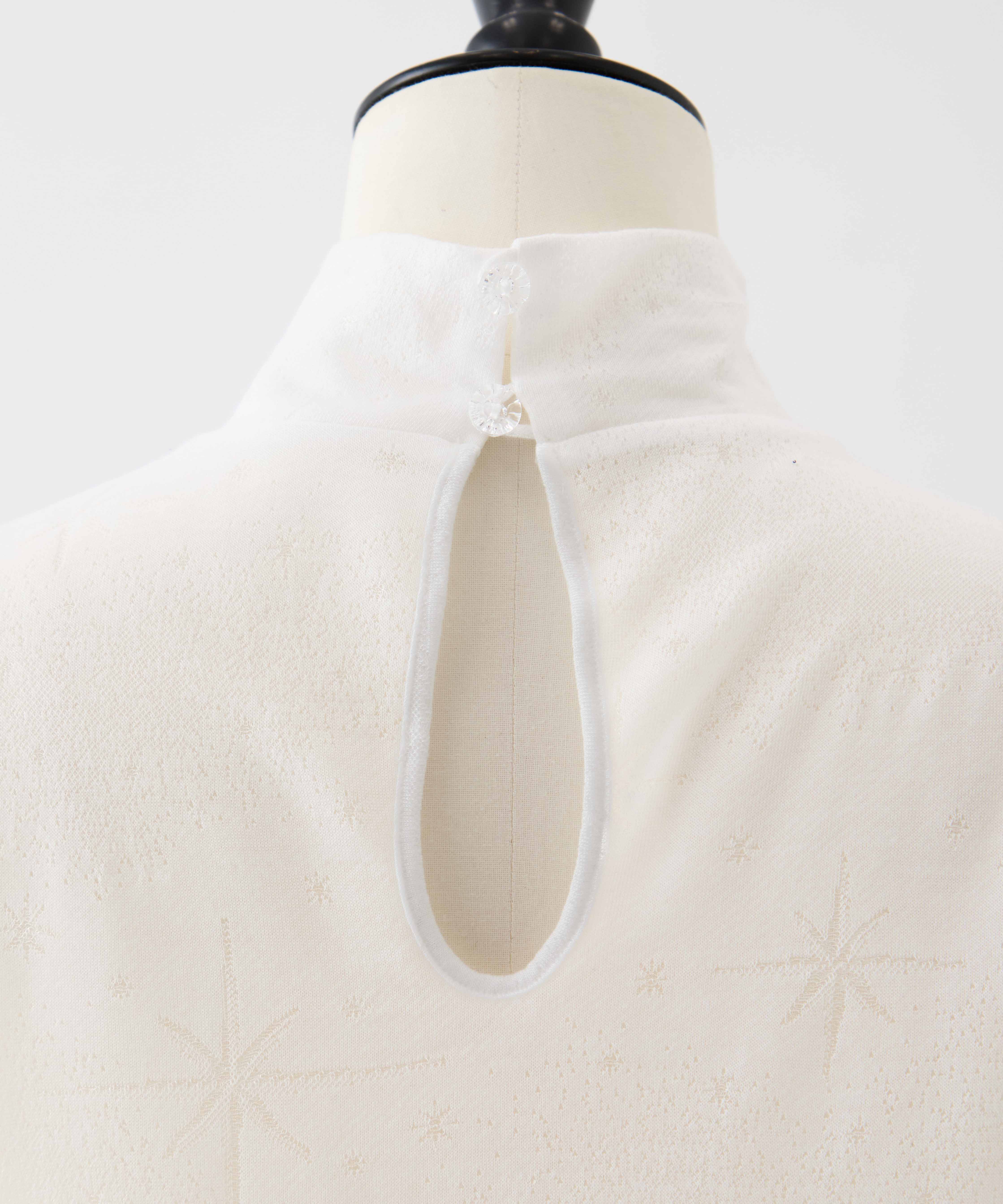 Starry Jersey Short Sleeve Sheer Top Mame Kurogouchi