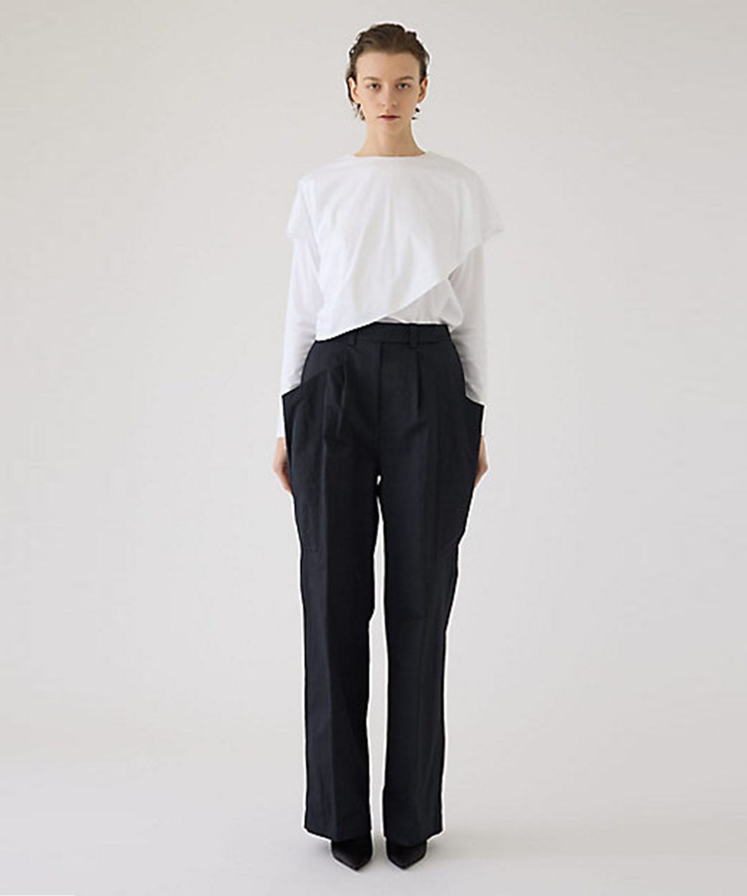 Layered gather cut tops RIM.ARK