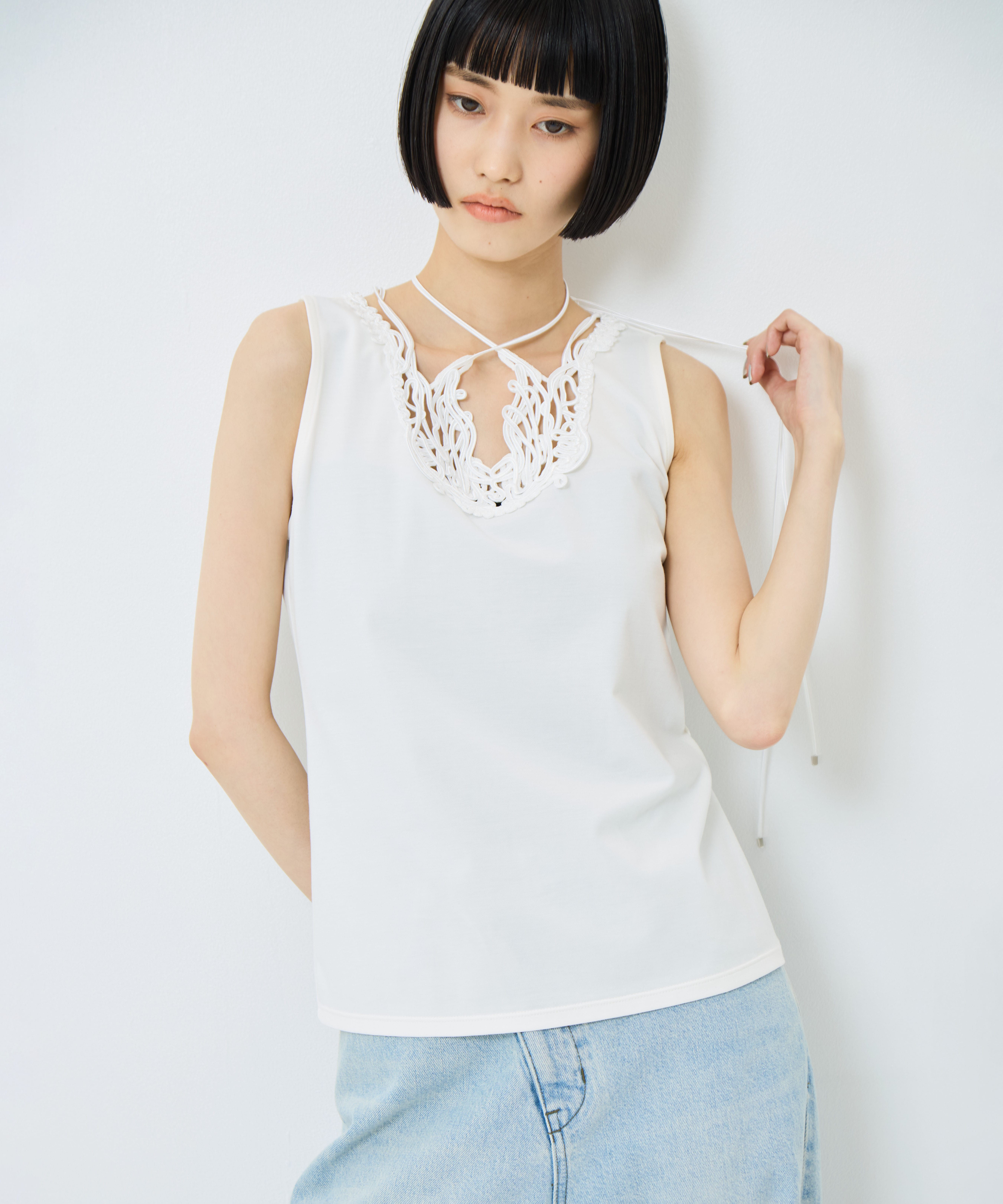 別注embroiddered tops MURRAL