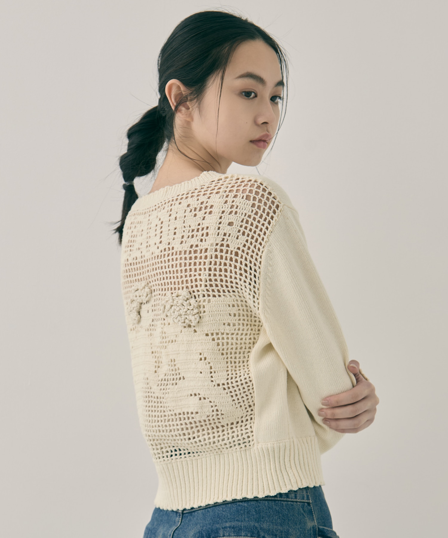 Cupid in HEAVEN crochet knit cardigan tanakadaisuke