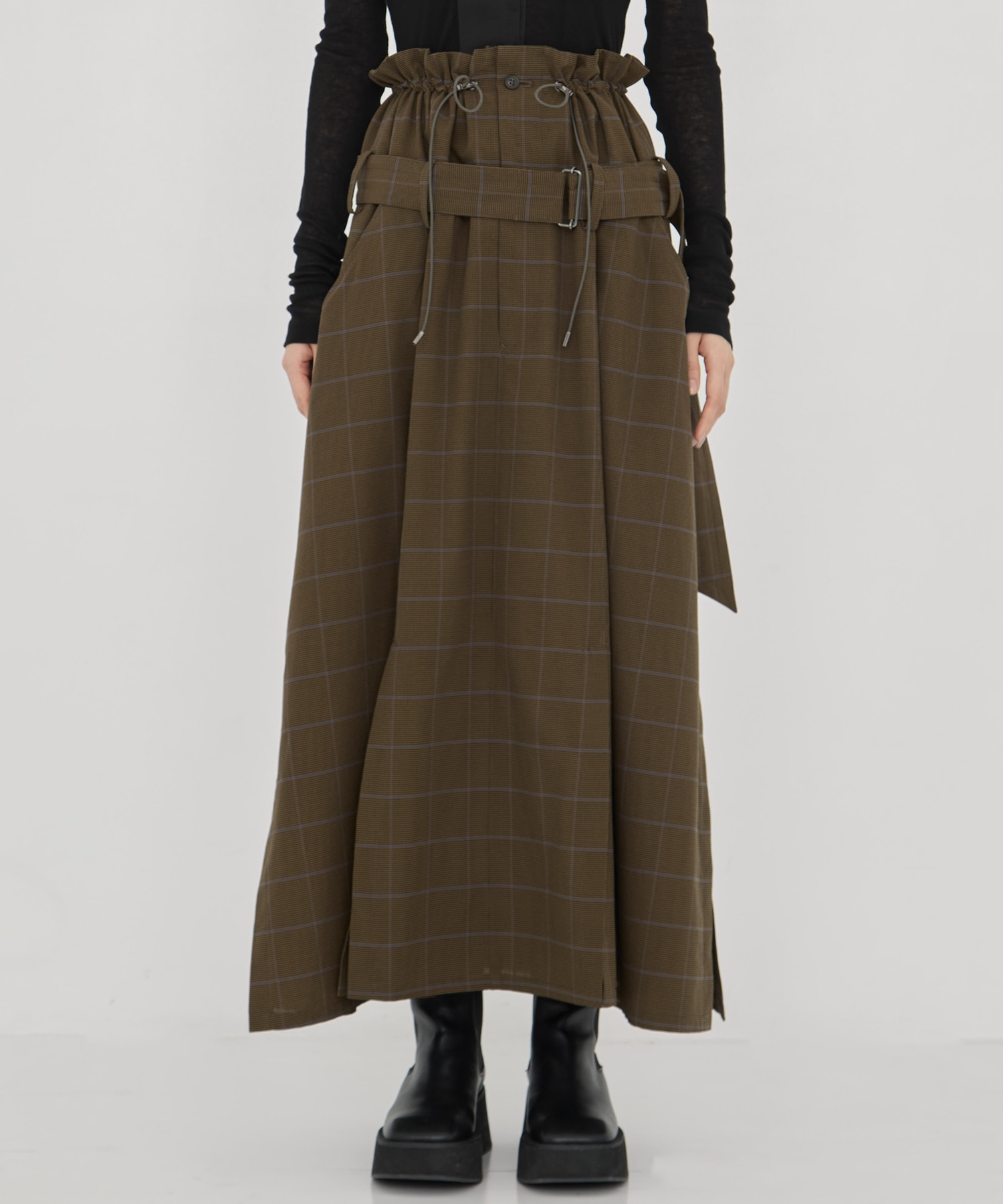 別注 Draw Code Belt Skirt UJOH