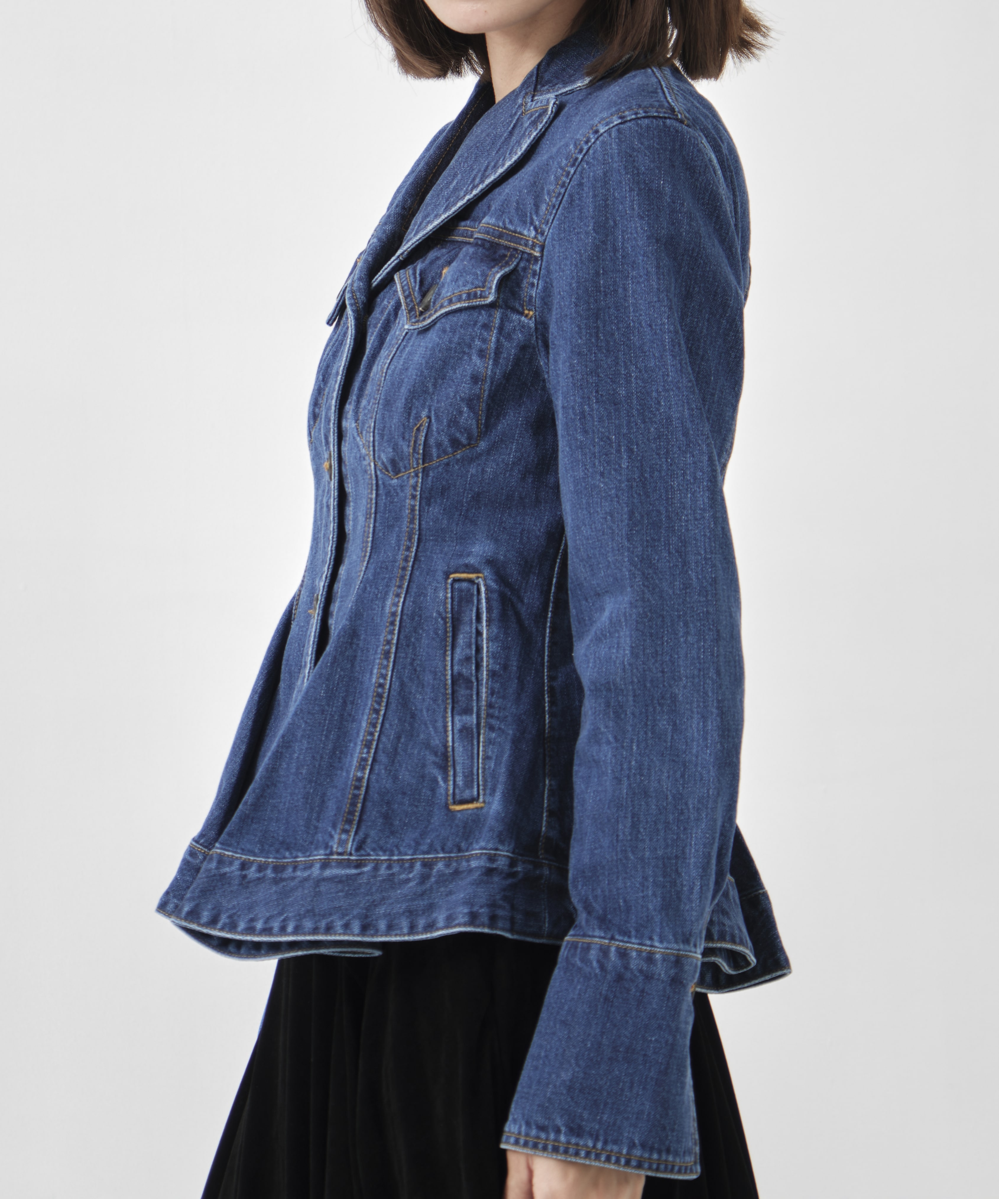 ORGANIC COTTON TAILORED DENIM JACKET FETICO