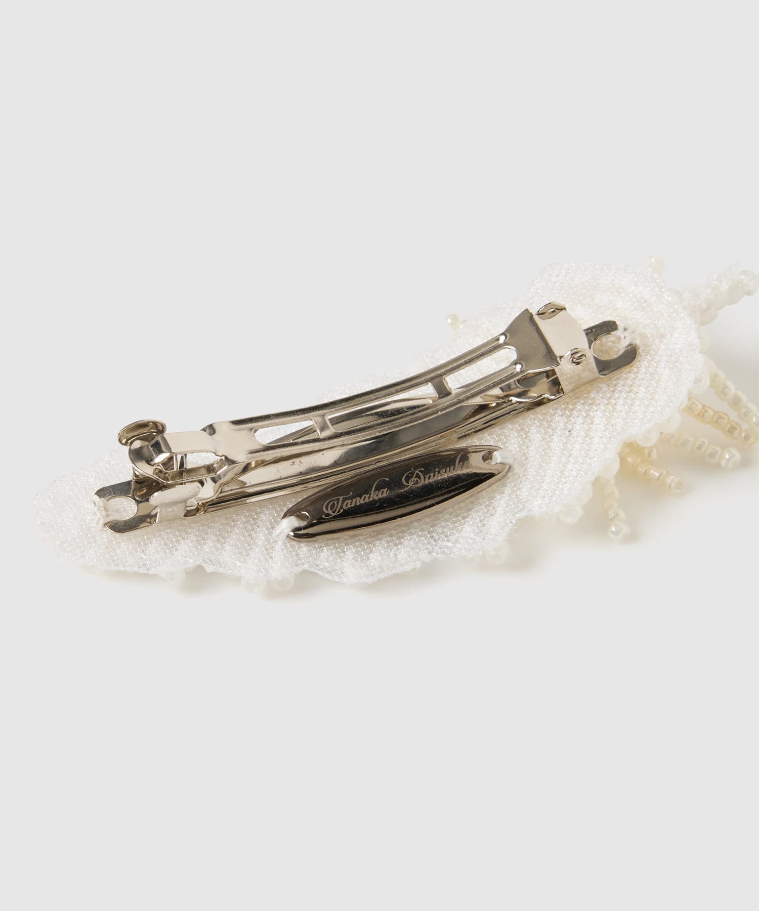 feather beads barrette (left) tanakadaisuke