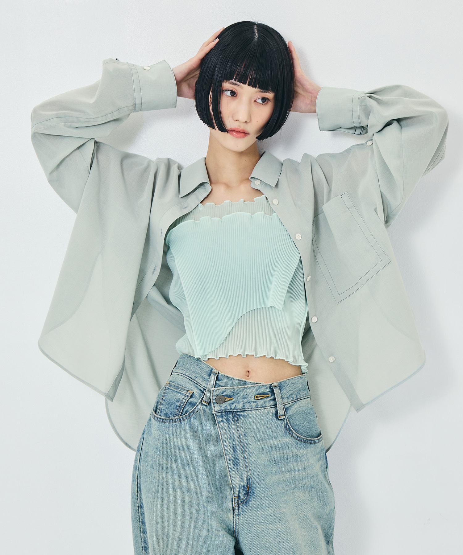 Matte Sheer Over Shirt STUDIOUS