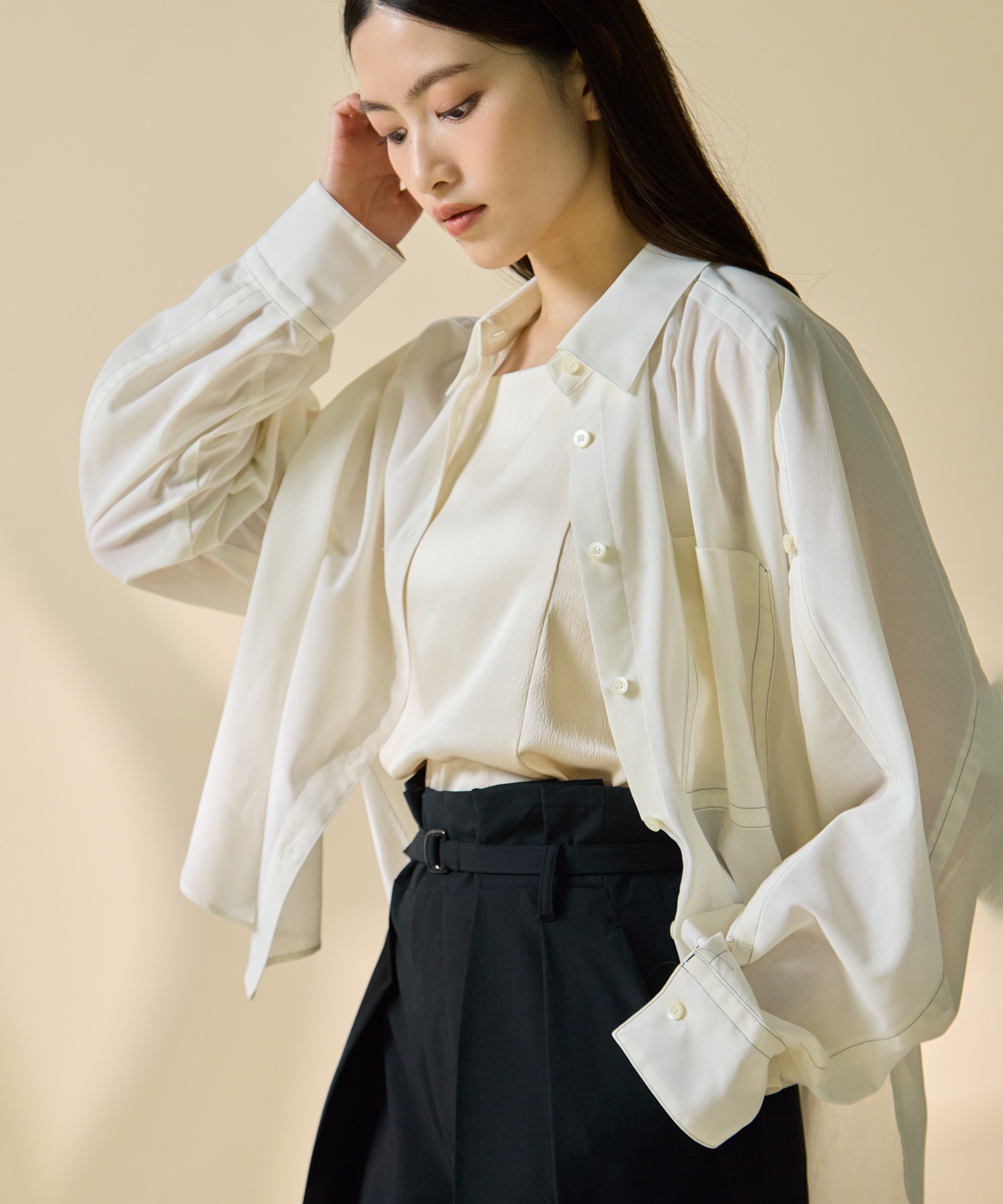 Matte Sheer Over Shirt STUDIOUS