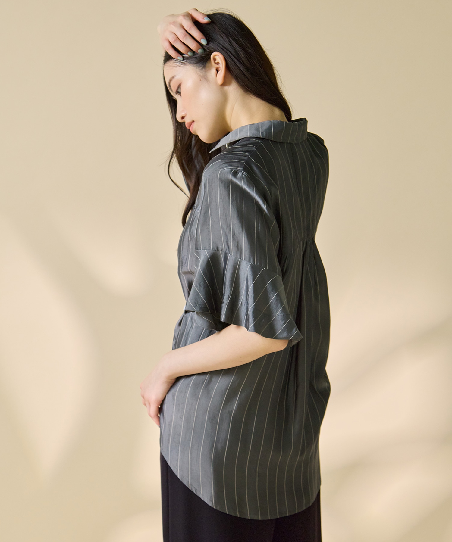 Hem Flare 2way Blouse STUDIOUS