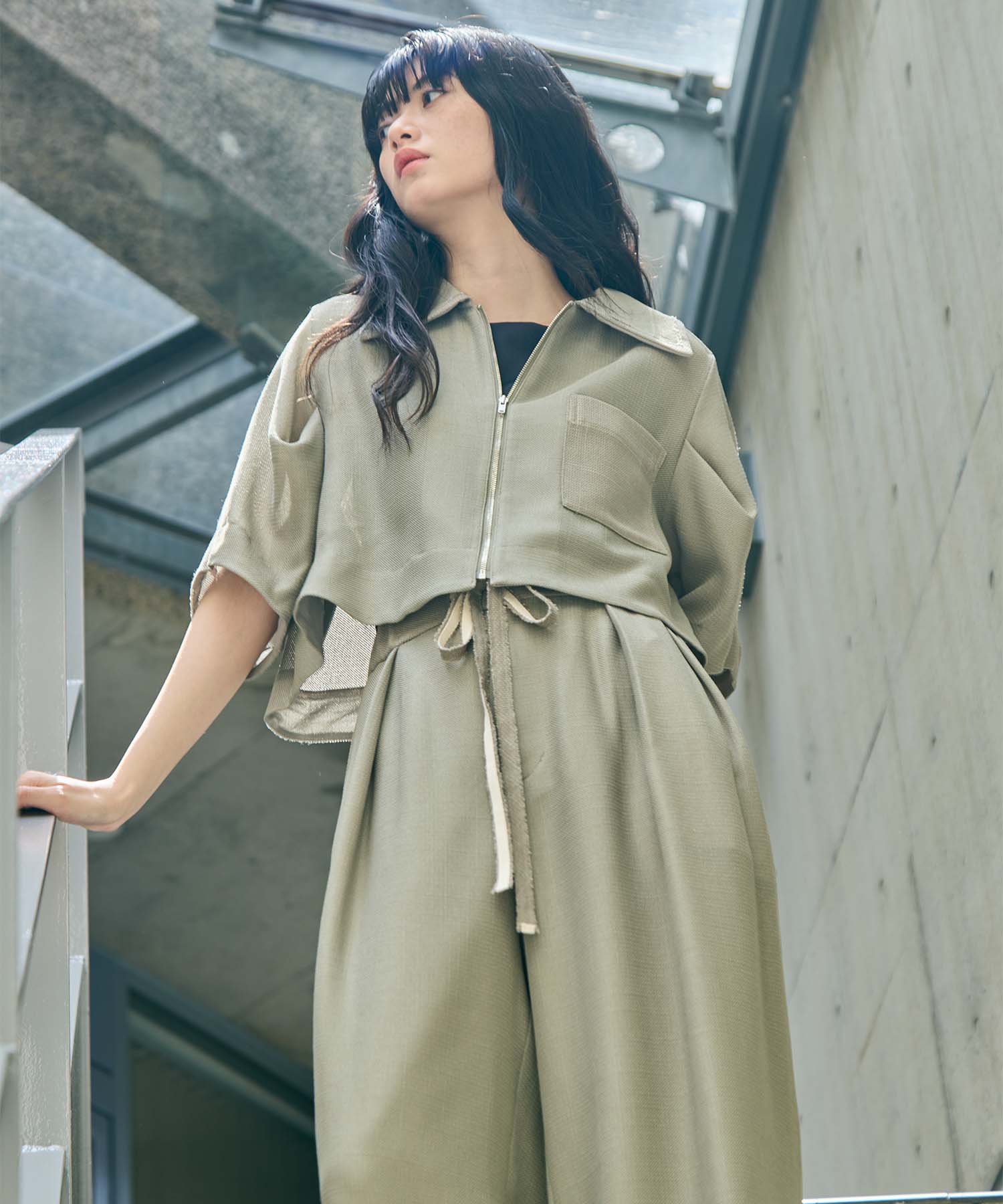 Washable Mesh Shirt Blouson STUDIOUS