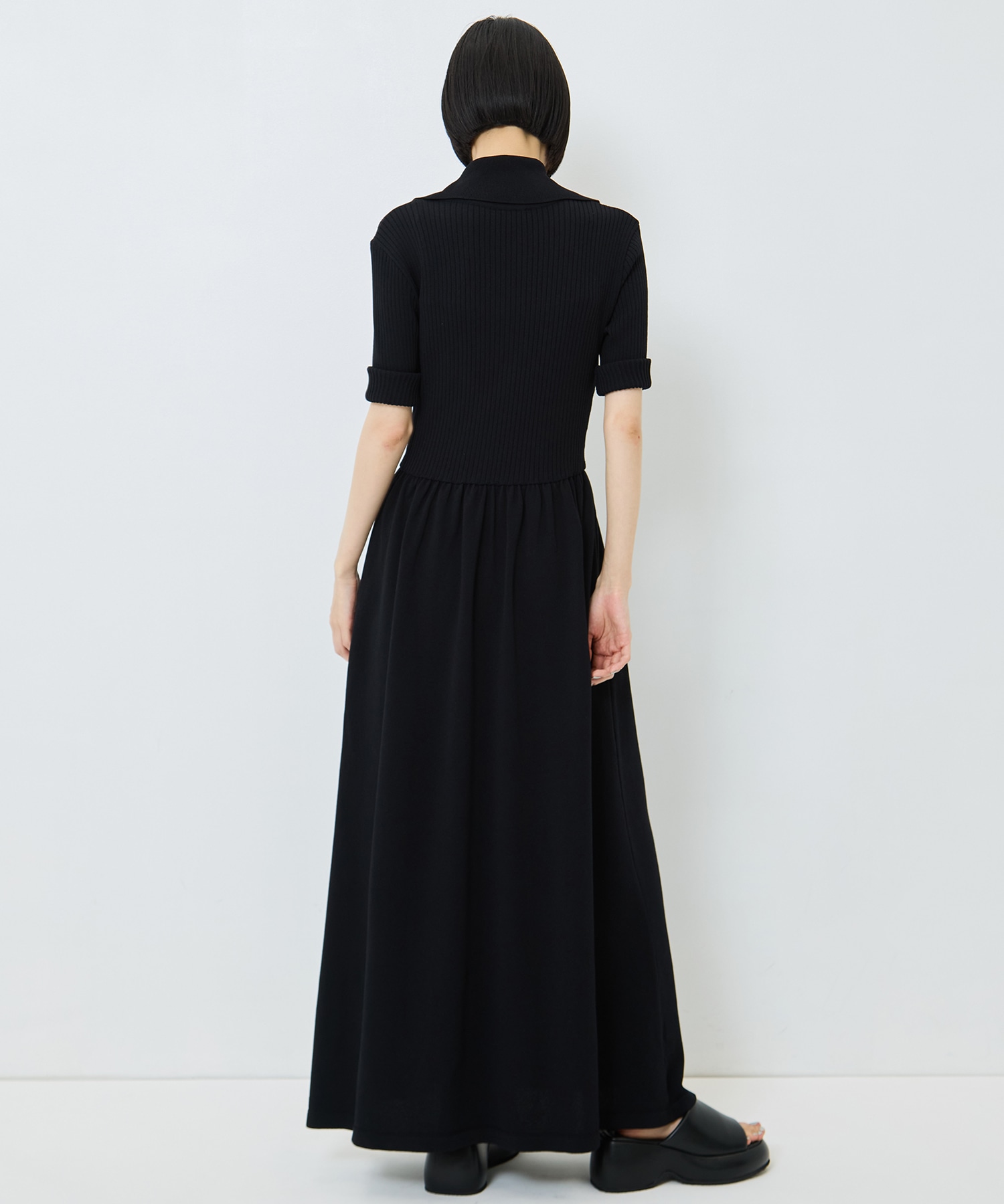 Sailor Collar Knit Dress STUDIOUS