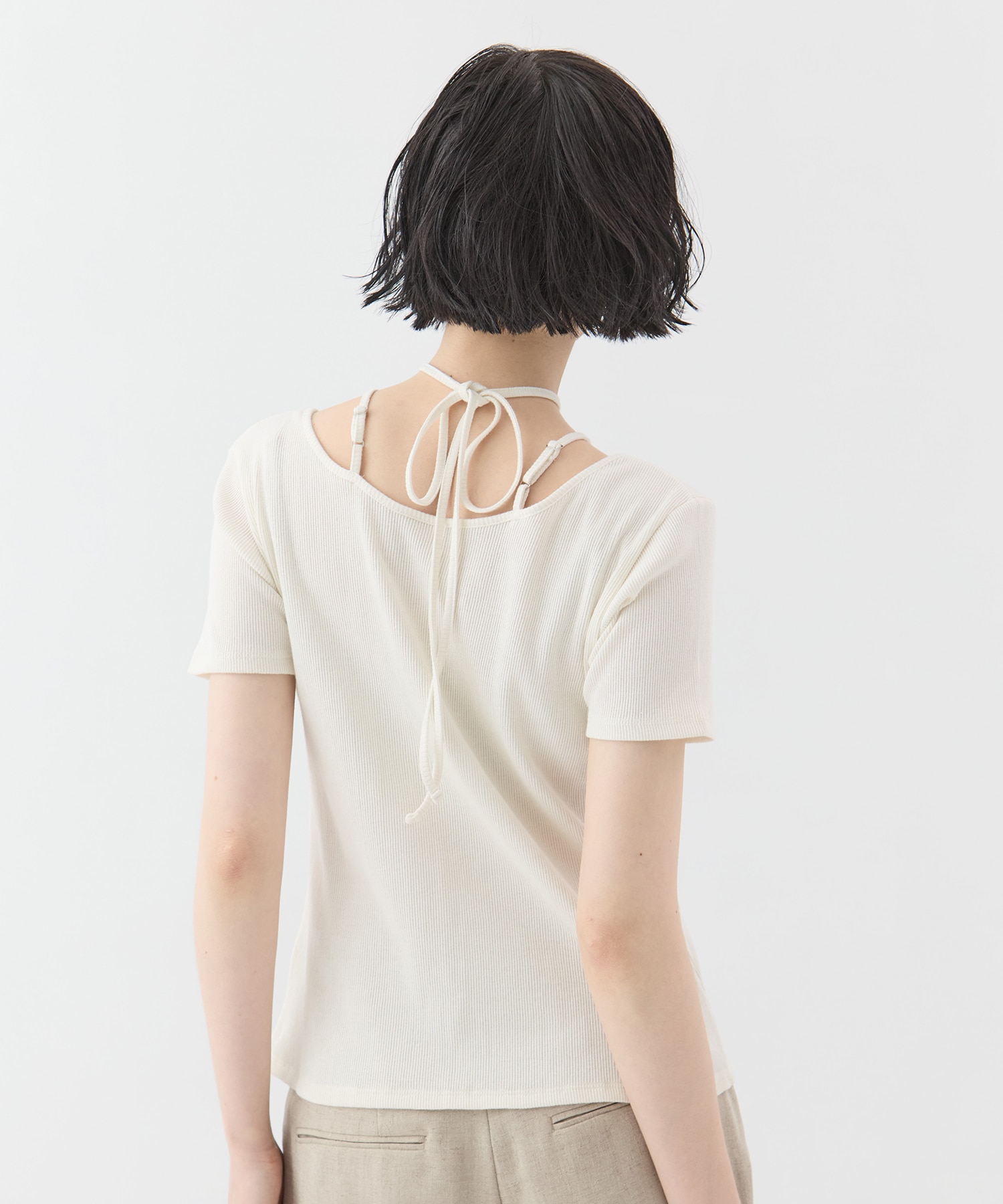 Glitter ivy halfsleeve tops MURRAL