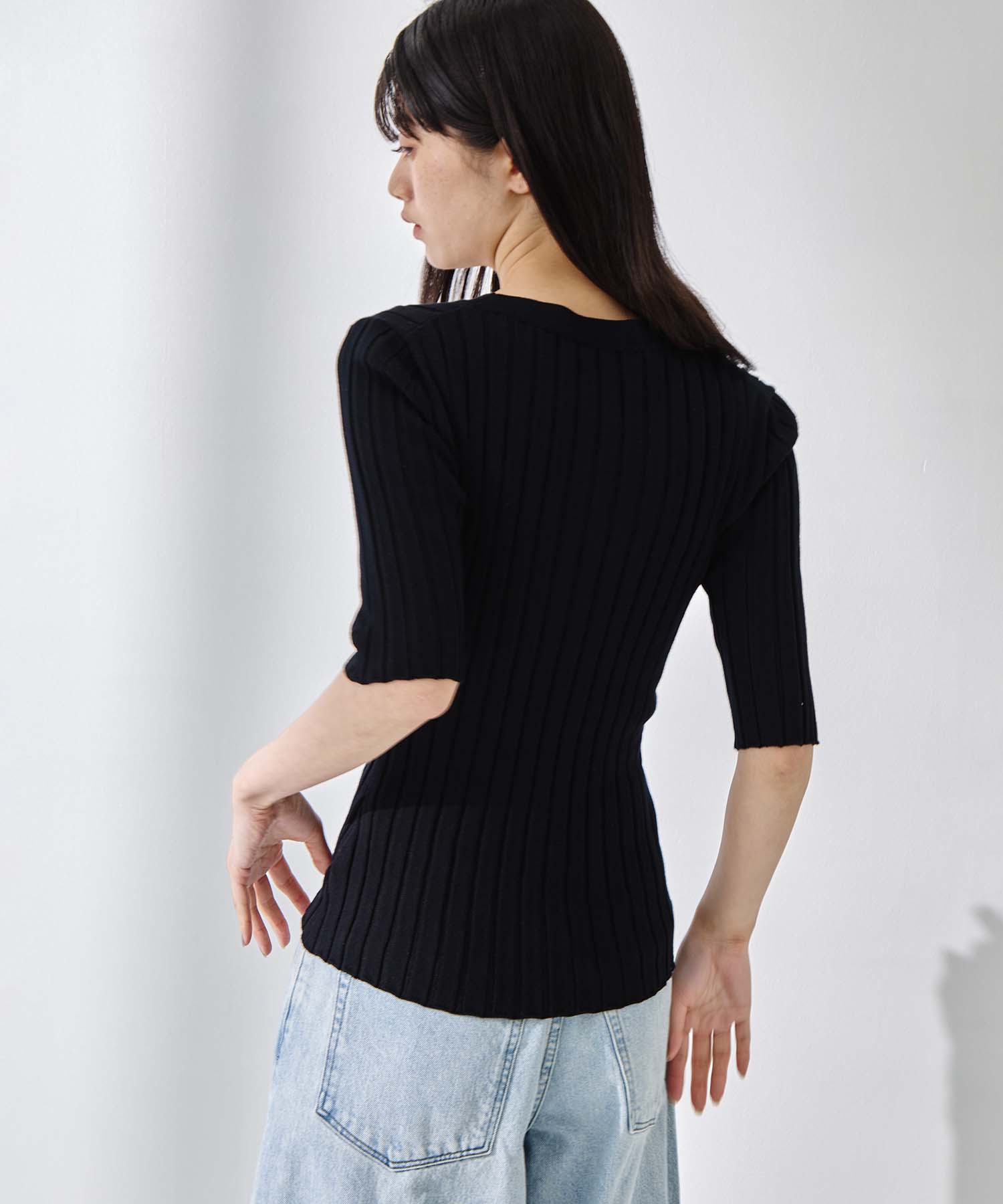Silk Viscose Wide Rib Cardigan STUDIOUS