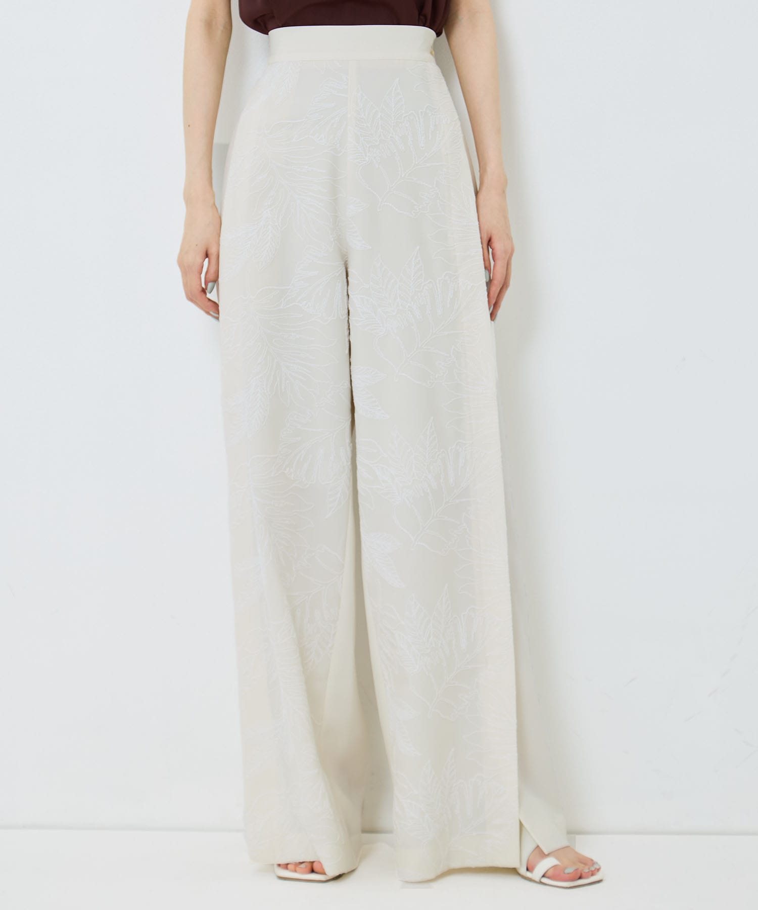 別注 FLOWER LACE POCKET PANTS UJOH