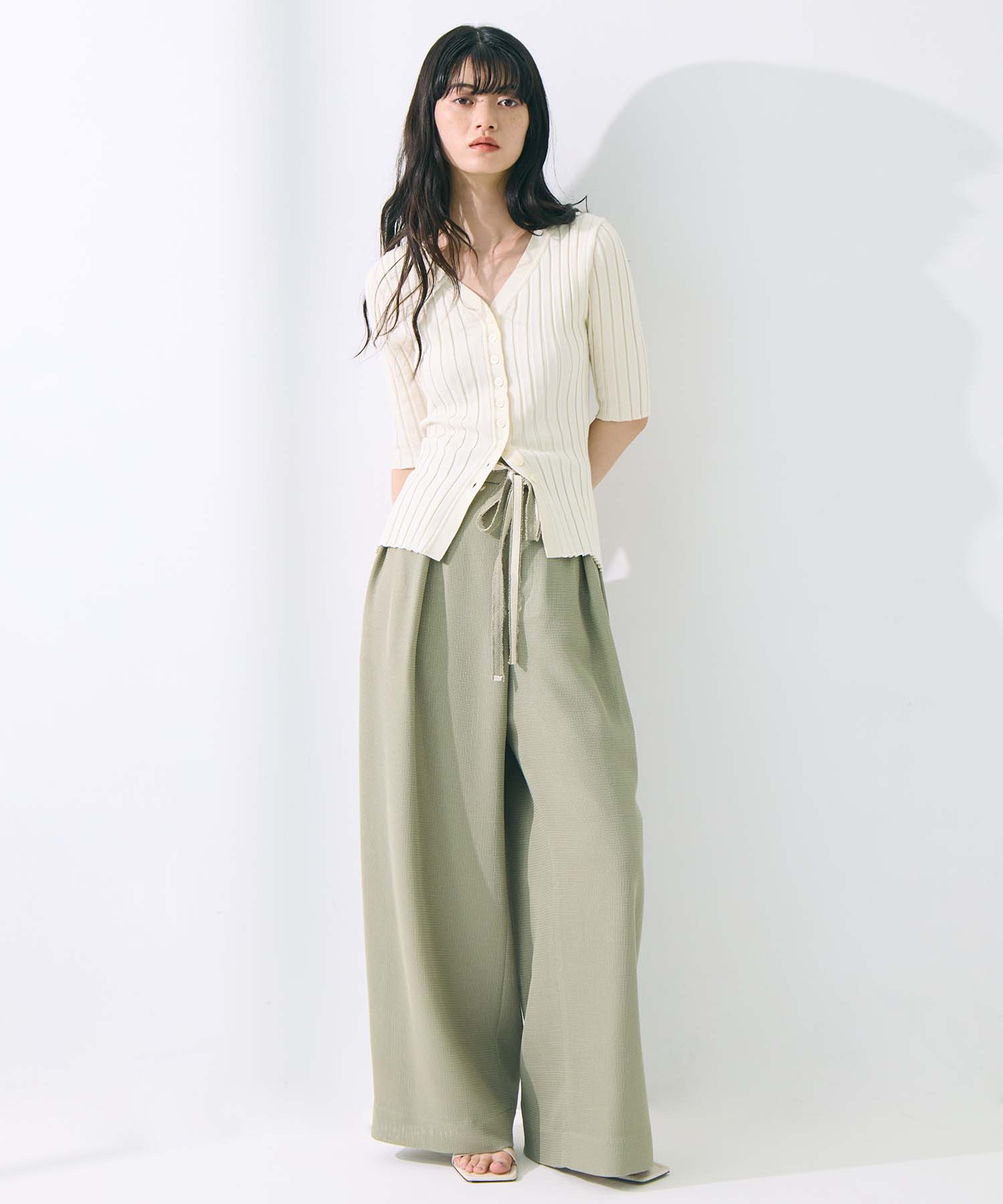 Washable Mesh Relax Trousers STUDIOUS
