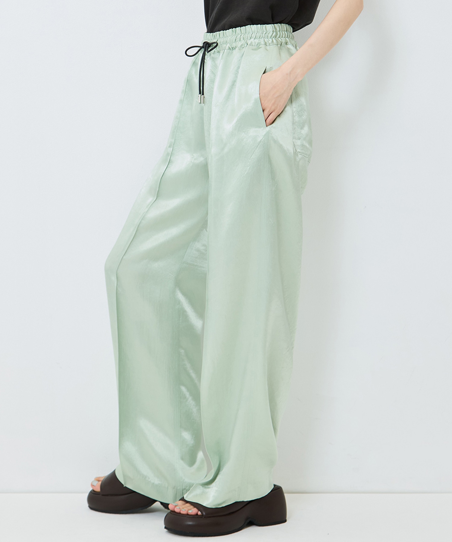 SATIN RELAX PANTS CINOH