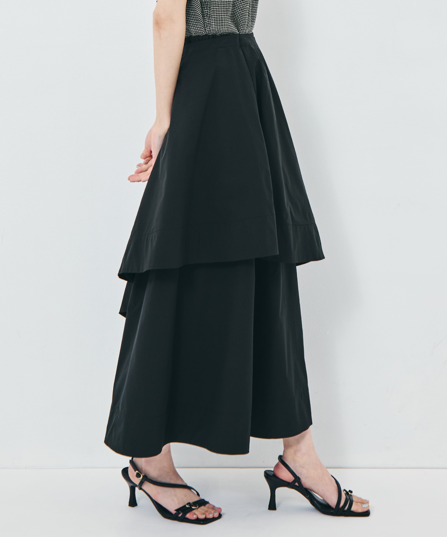 Asymmetry Wrap Layer Skirt STUDIOUS
