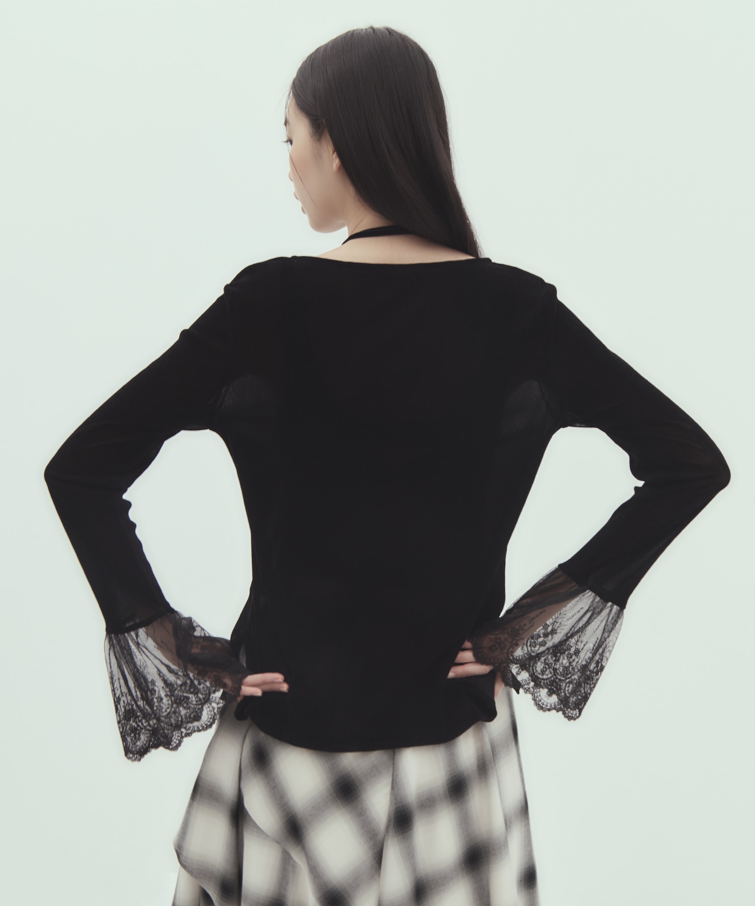 flocky tulle pullover tanakadaisuke