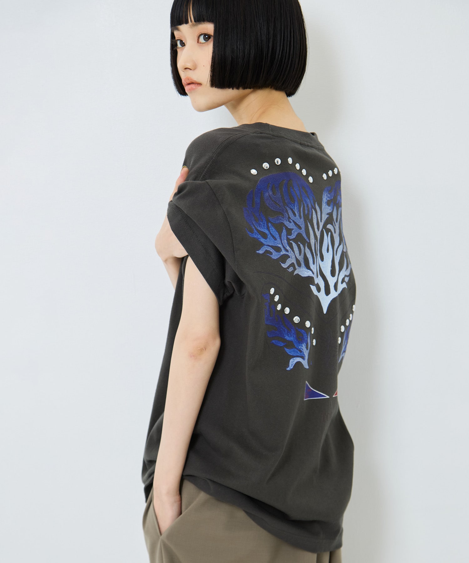 Studs T-shirt with back print TOGA