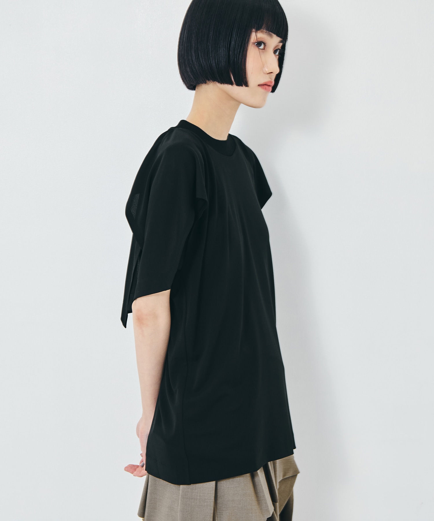 High twist smooth jersey tops TOGA