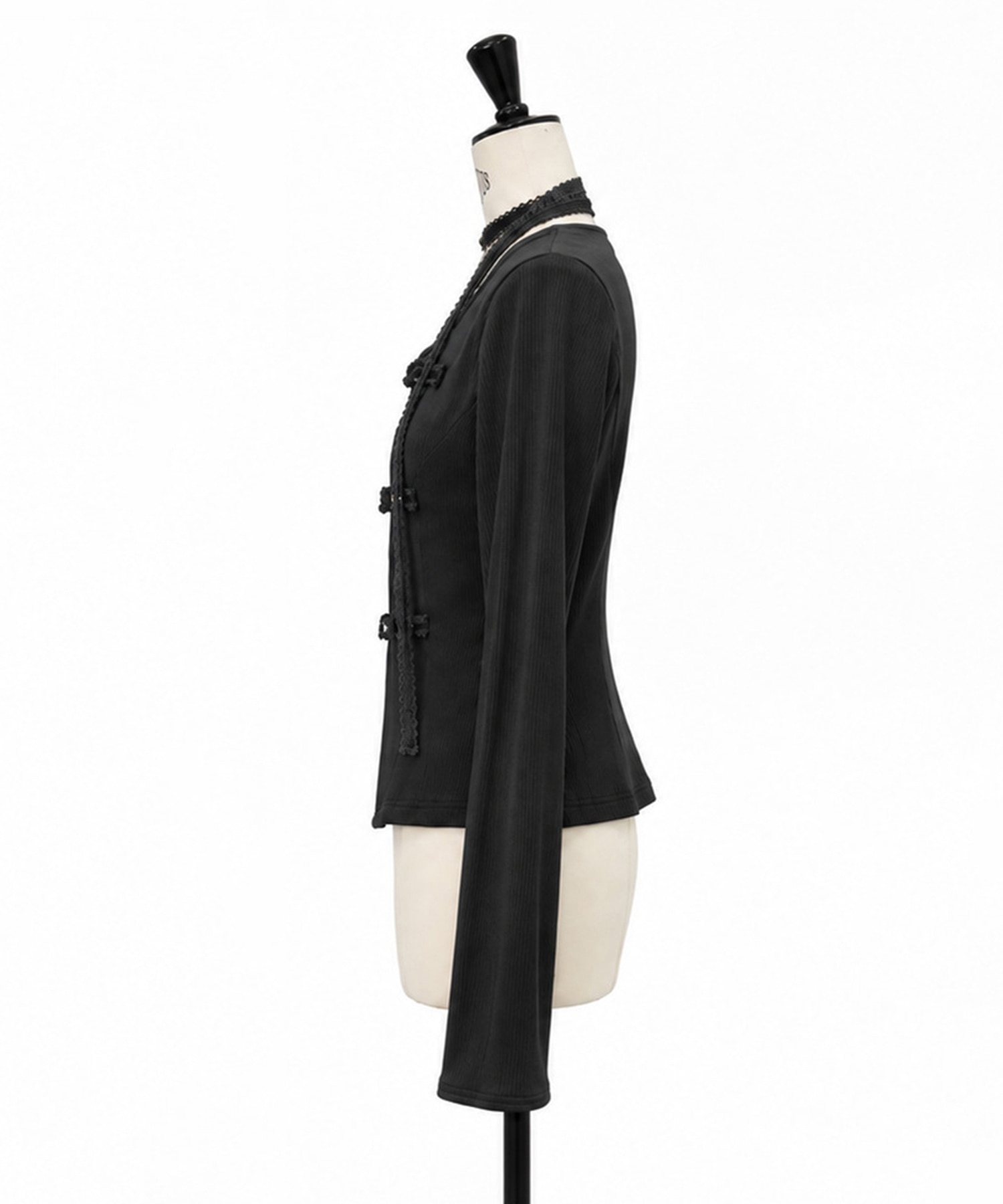別注 choker ribbon cardigan tanakadaisuke