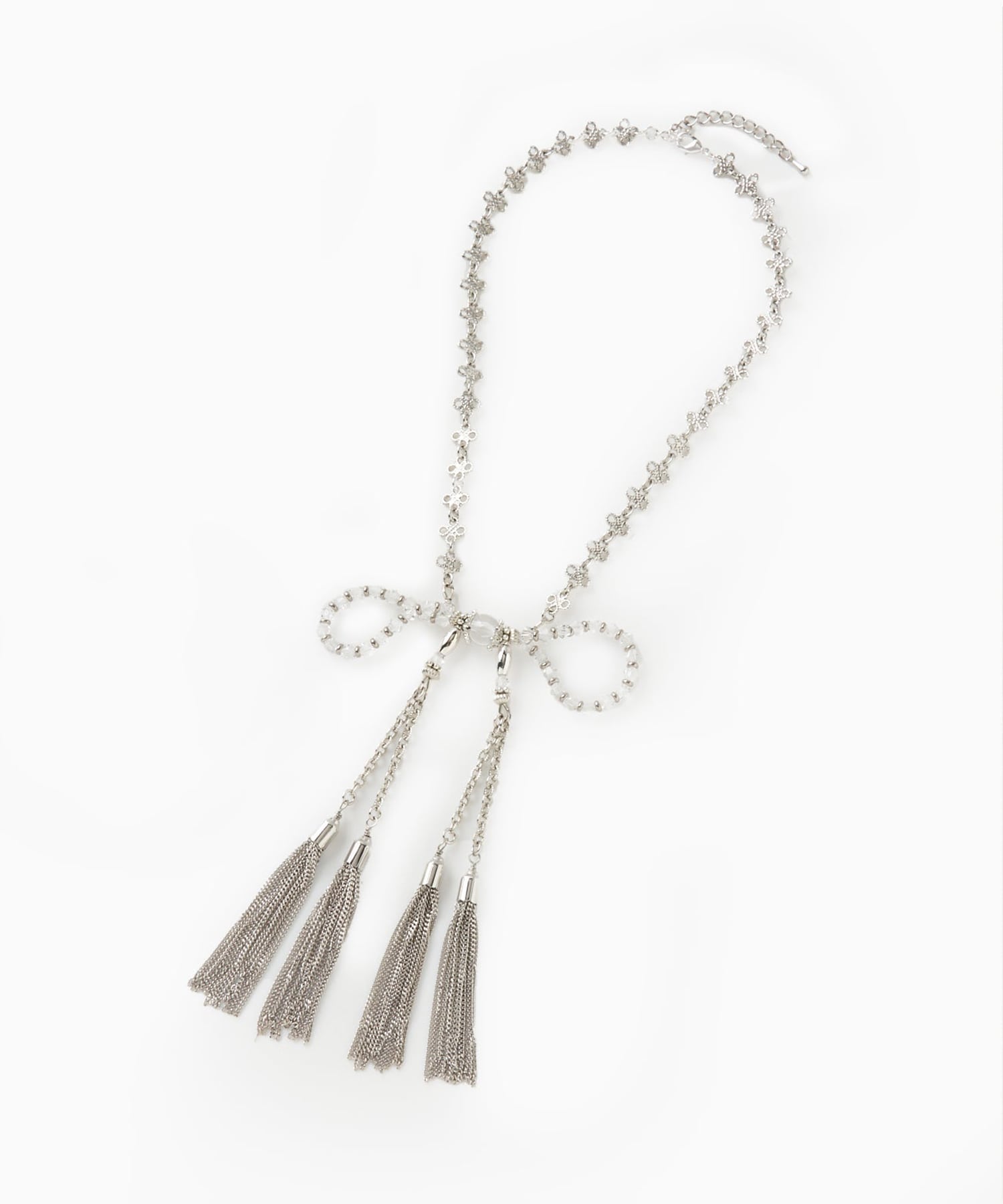 crystal ribbon chain necklace tanakadaisuke