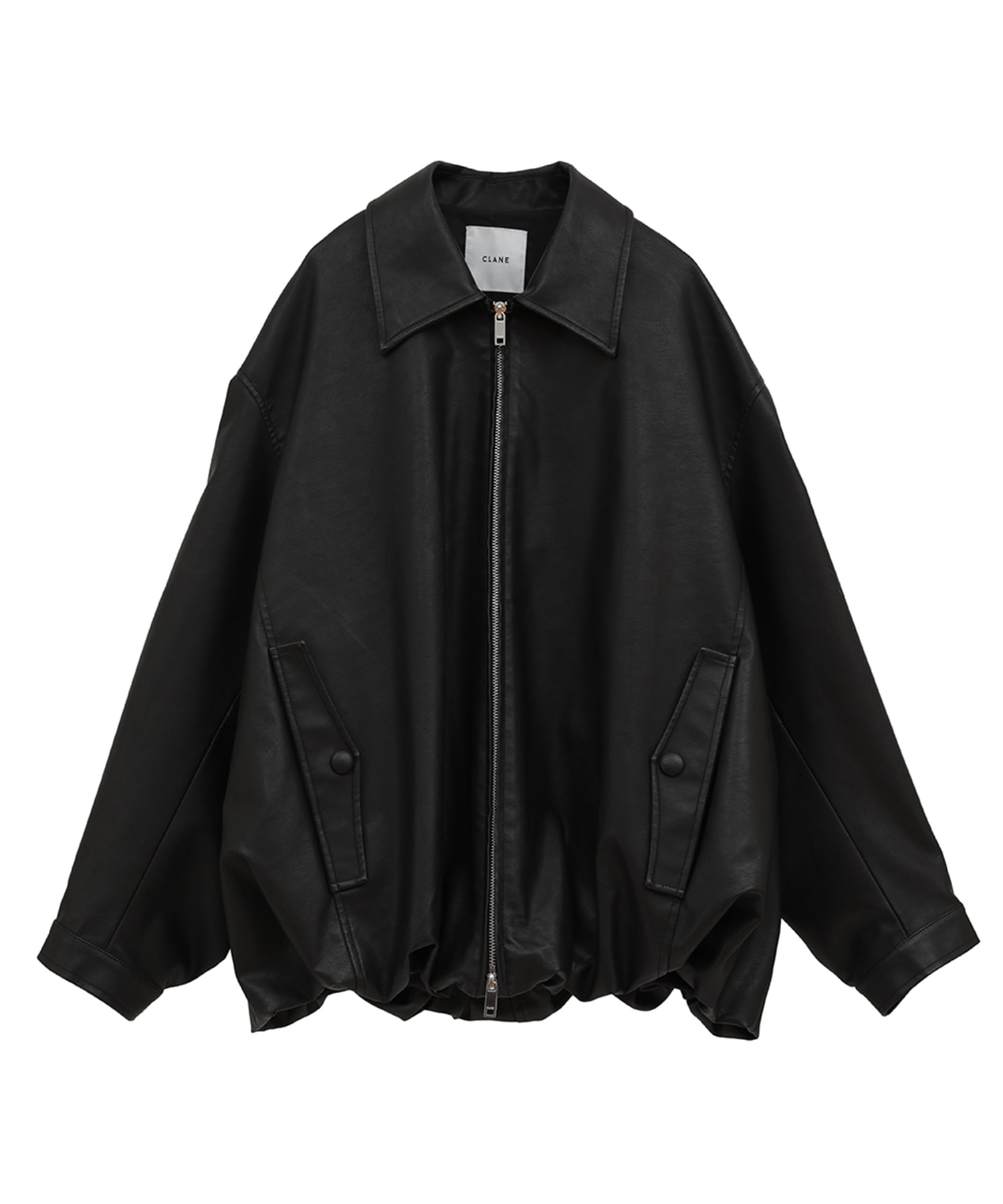 別注 FAKE LEATHER BALLOON JACKET CLANE