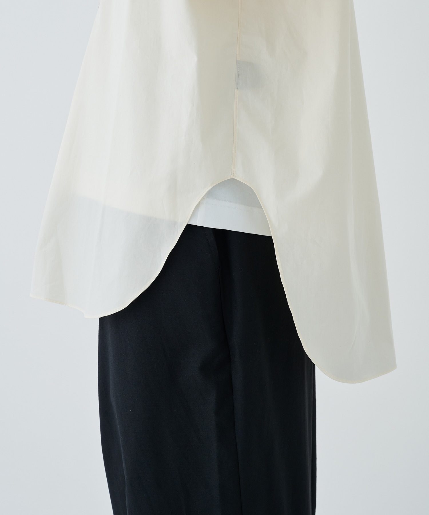ORGANIC GIZA TYPEWRITER W COLLAR LONG SHIRT MARKAWARE/marka