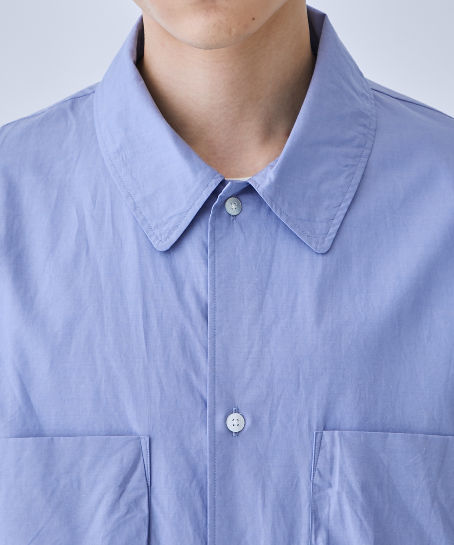 Chambray Gusset PKT Shirt blurhms