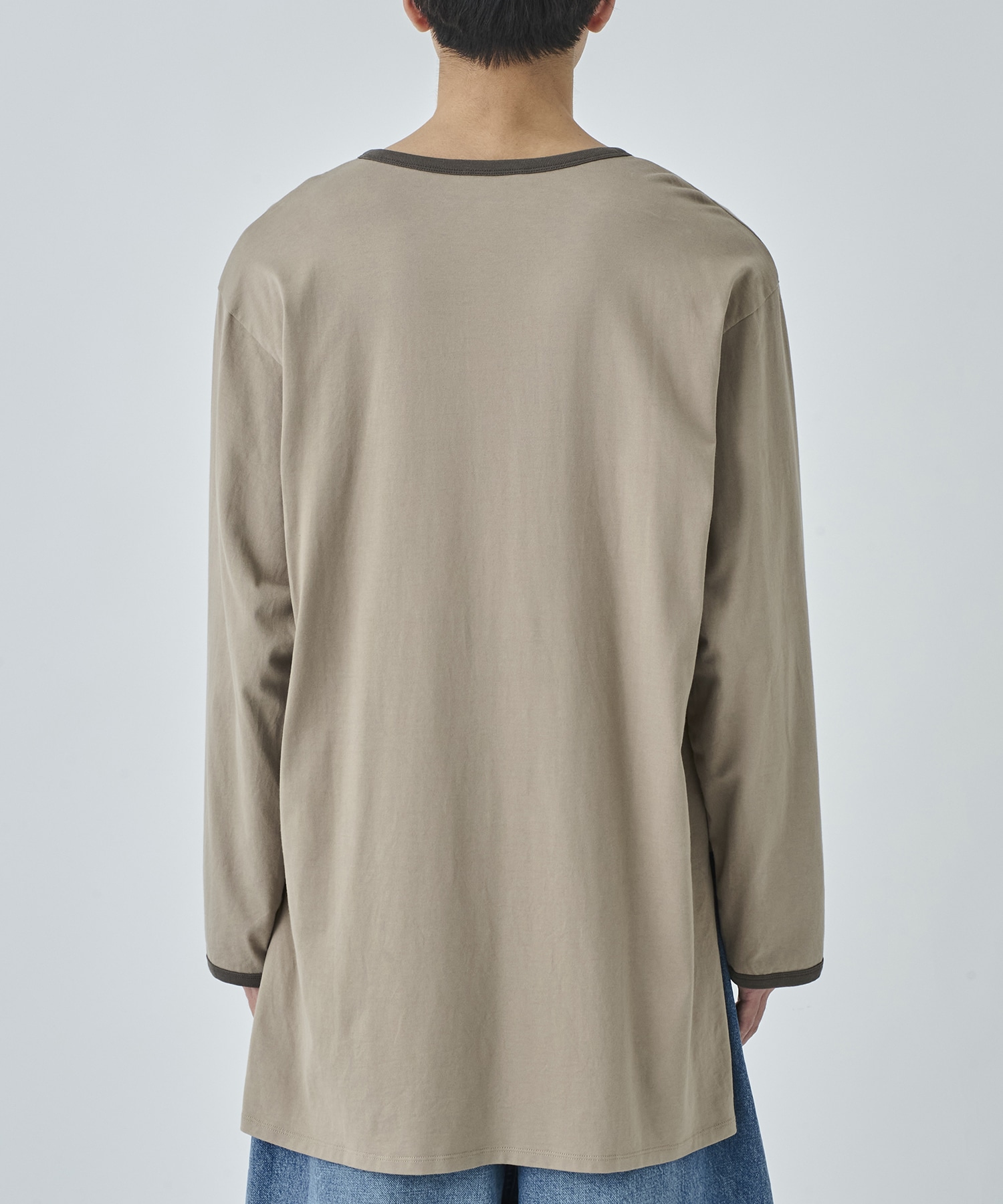 Henley Neck Long Sleeve Shirt MATSUFUJI