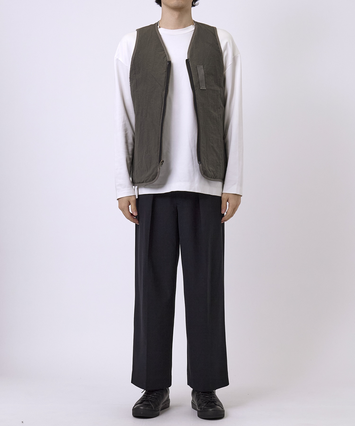 VINTAGE WOOL ONE TUCK WIDE 35SLACKS Name.