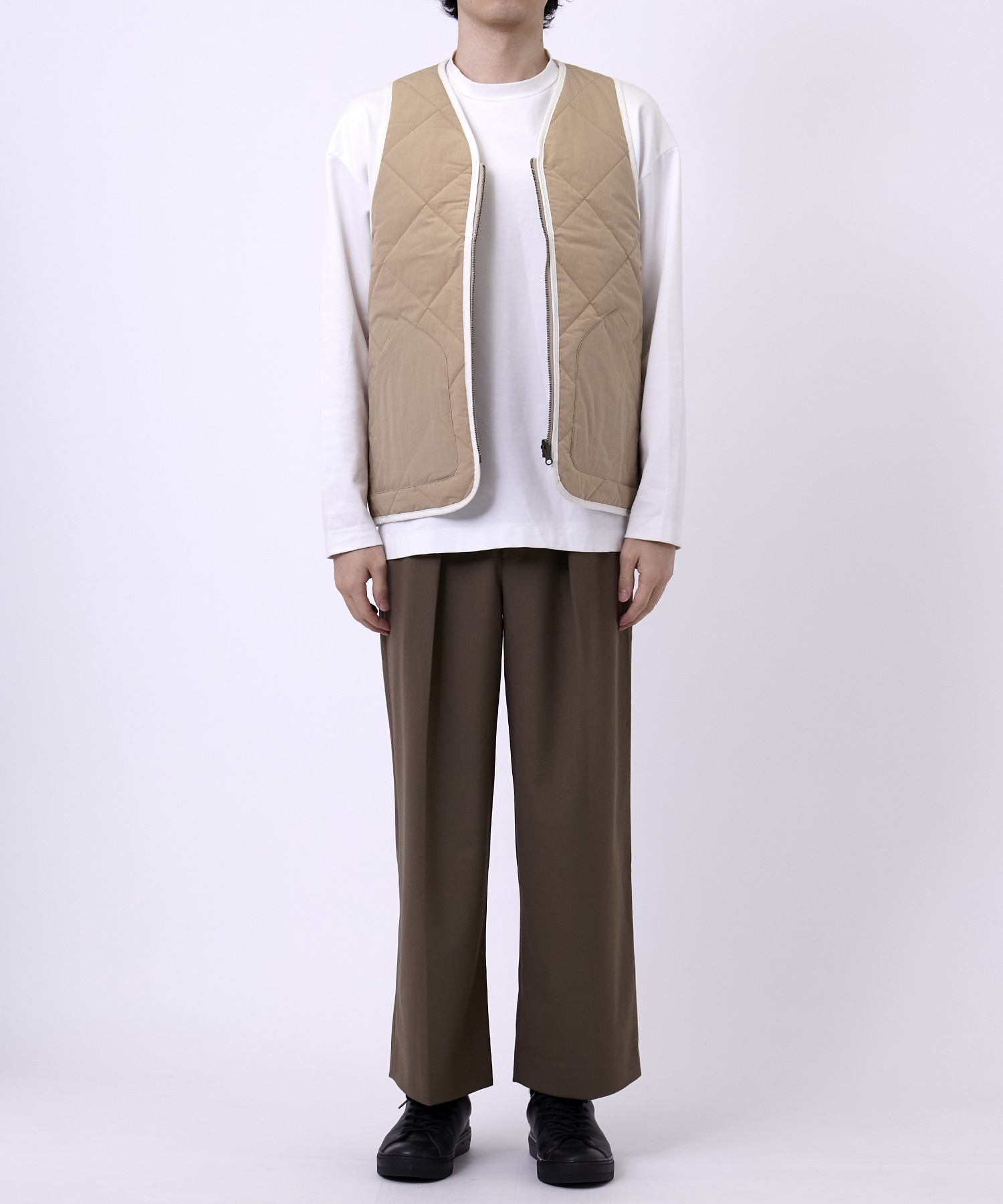 VINTAGE WOOL ONE TUCK WIDE 35SLACKS Name.