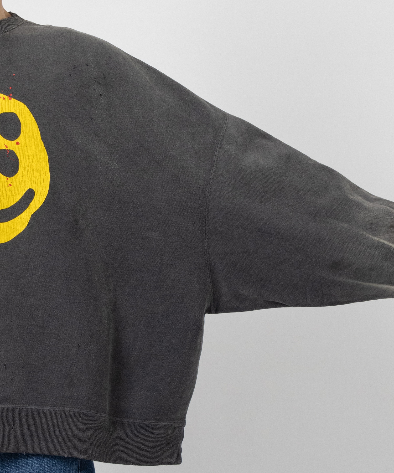SM-YS1-0000-C06/CP_CREW SWT/SMILE/BLACK SAINT M××××××