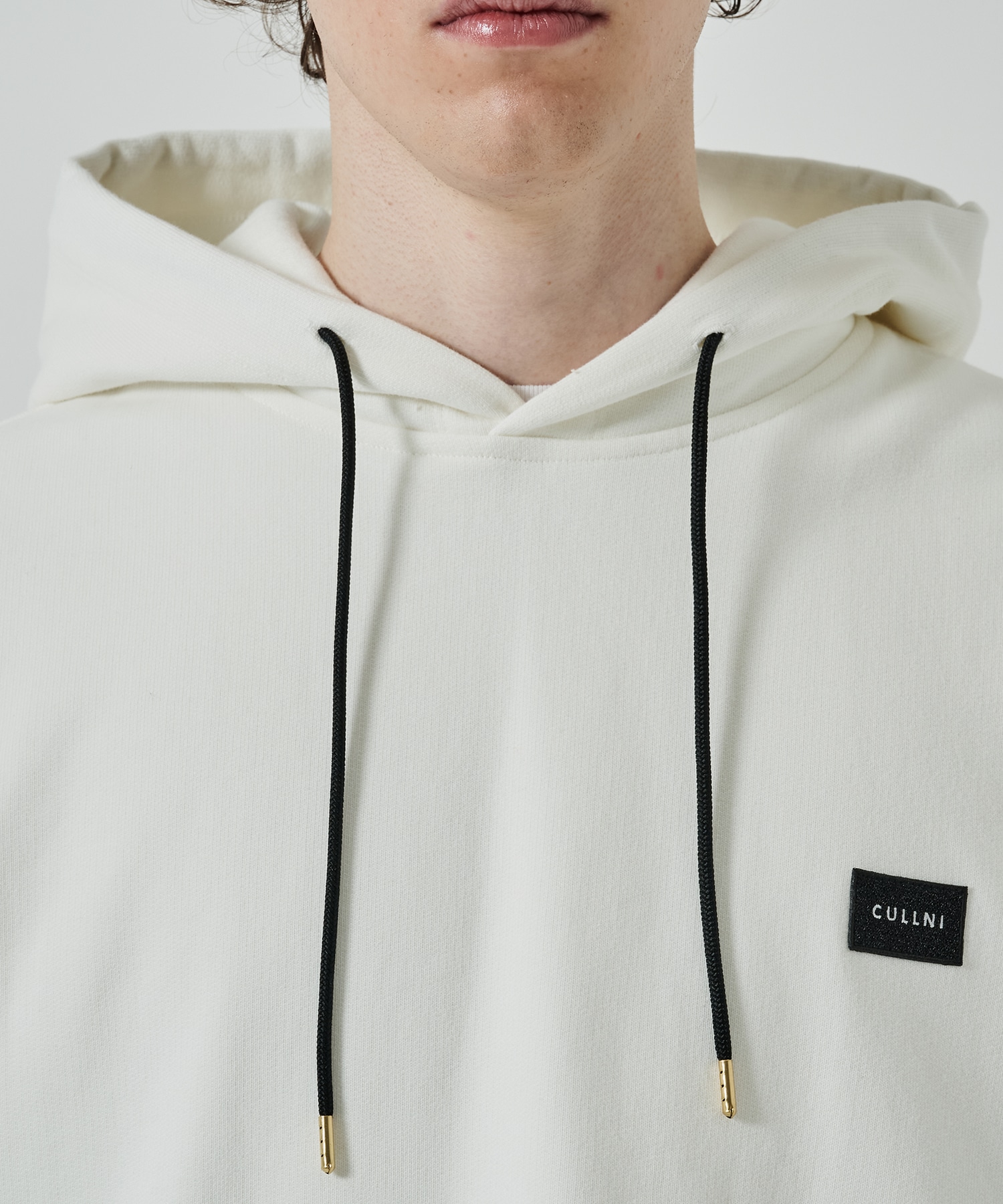 French Terry Embroidery Patch Hoodie CULLNI