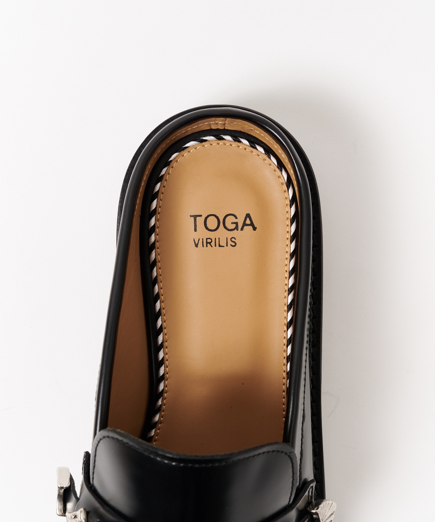 BLACK POLID SHOES TOGA VIRILIS
