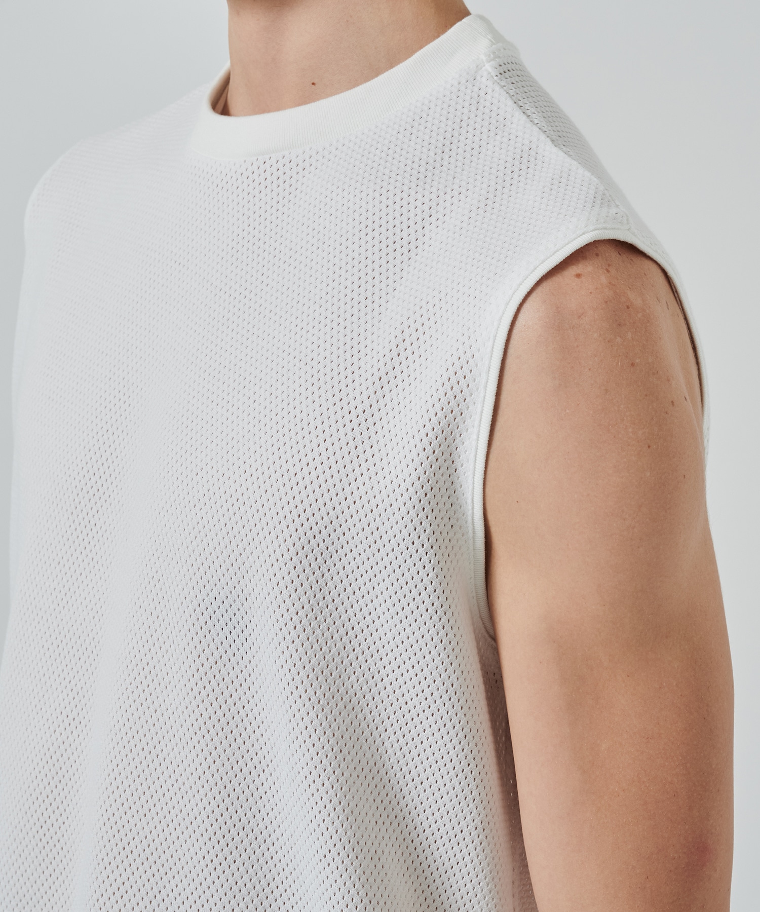 オーガニックコットンメッシュ / メッシュスリーブレスTEE MARKAWARE/marka