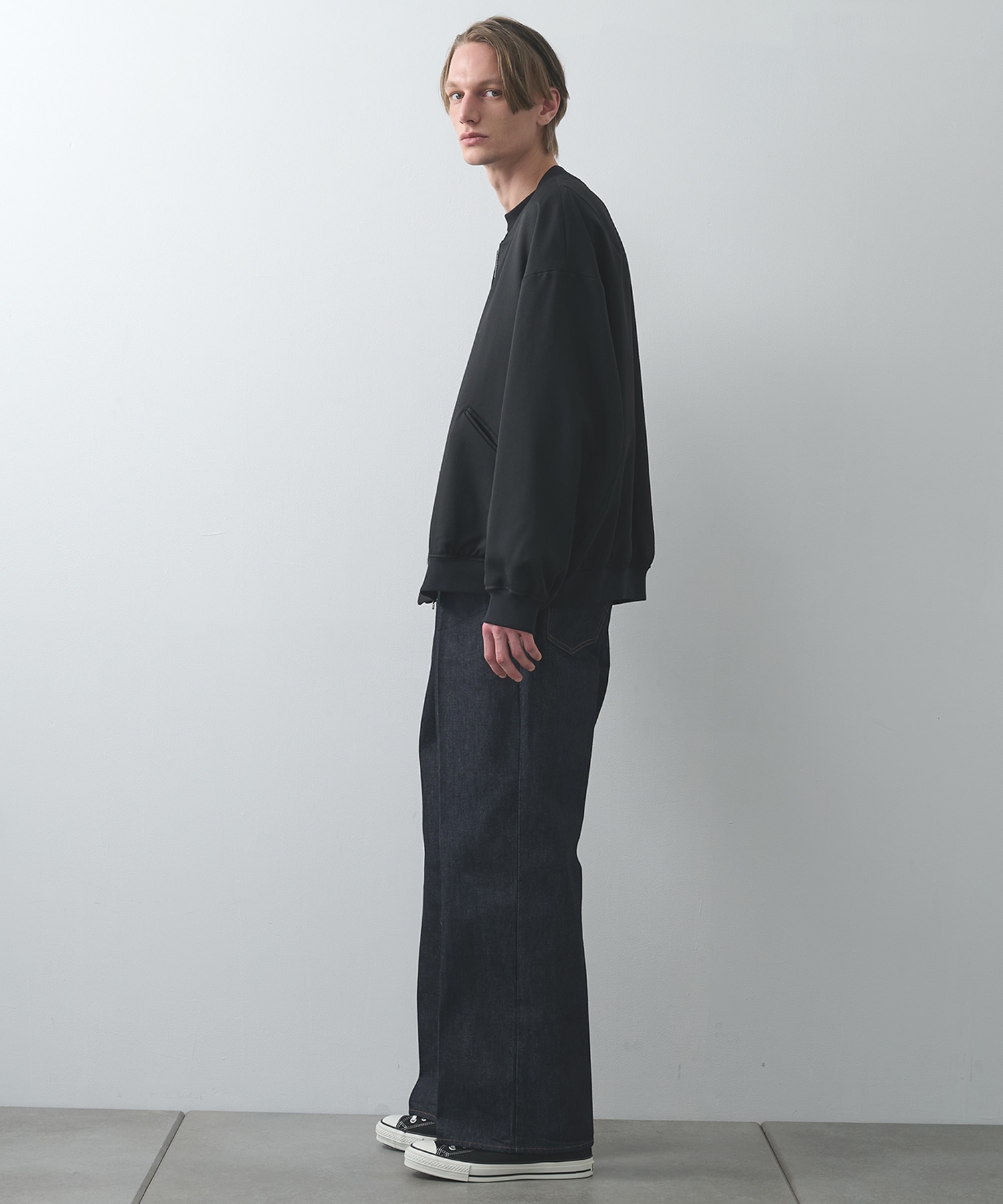 LINTRACK WIDE DENIM TROUSERS STUDIOUS