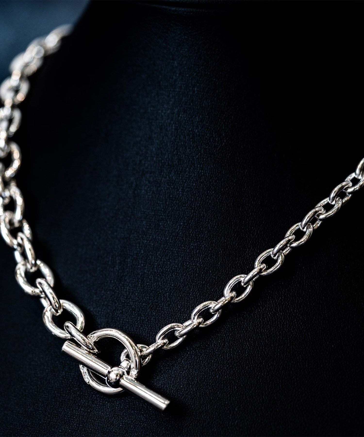 C-028 Hook connect necklace gradually 45cm WAKAN SILVER SMITH