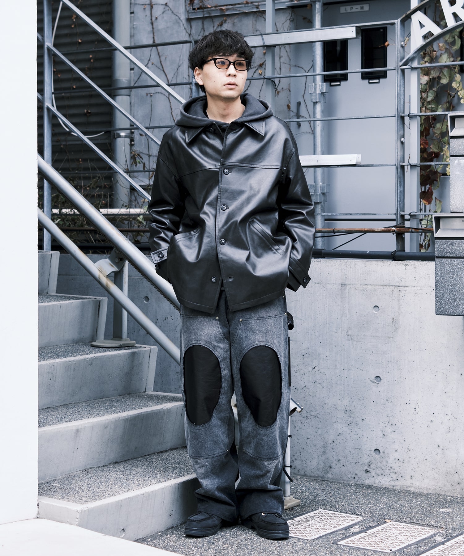 別注 VEGAN LEATHER CAR COAT JieDa