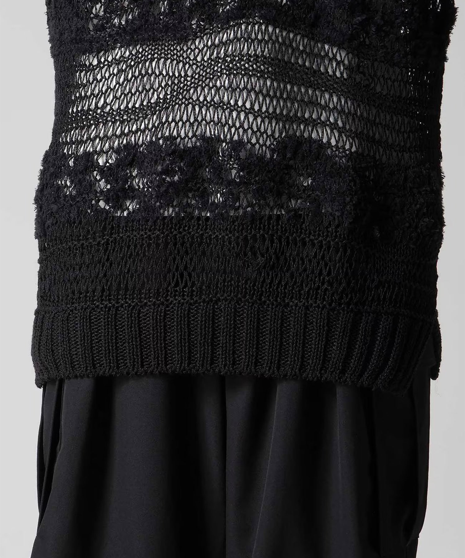 ボーダー切り替え丸首PO Yohji Yamamoto