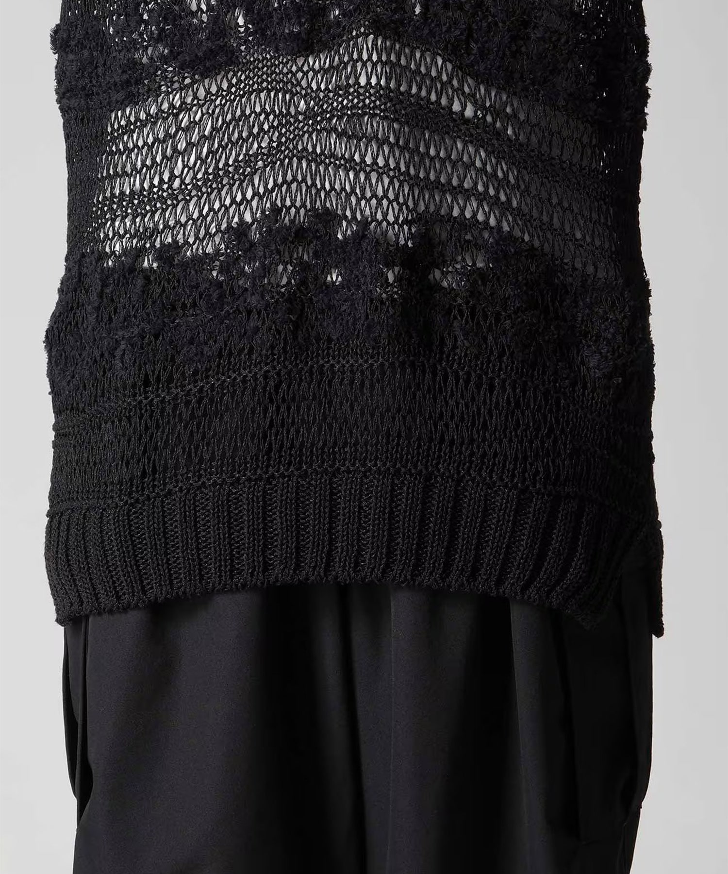 ボーダー切り替えV ベスト Yohji Yamamoto