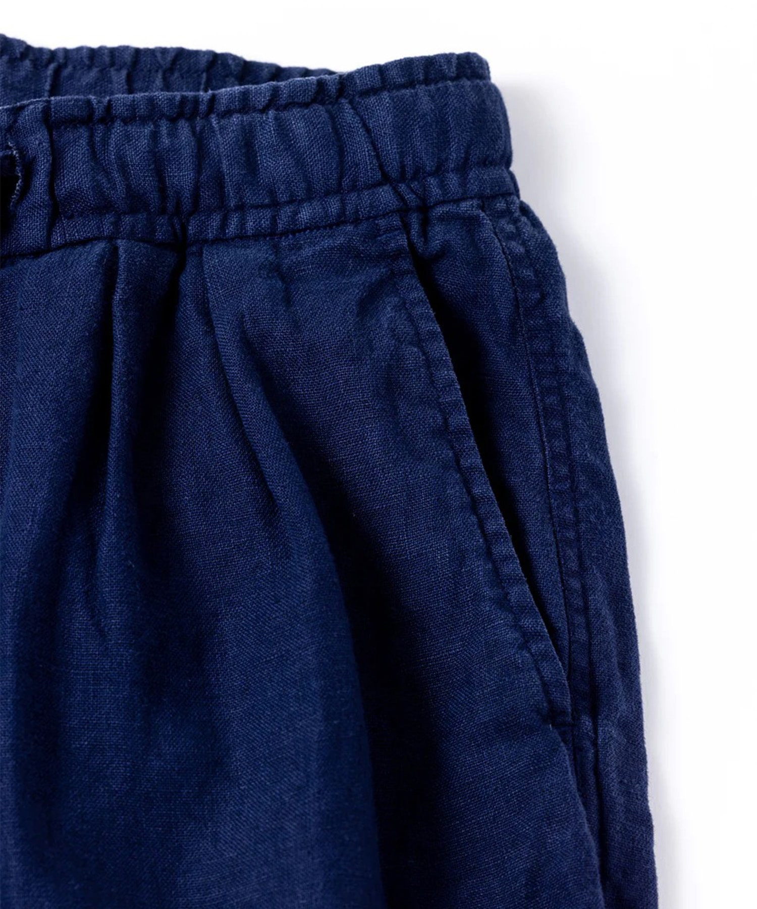 SULFUR DYED LINEN WIDE EASY PANTS ANACHRONORM