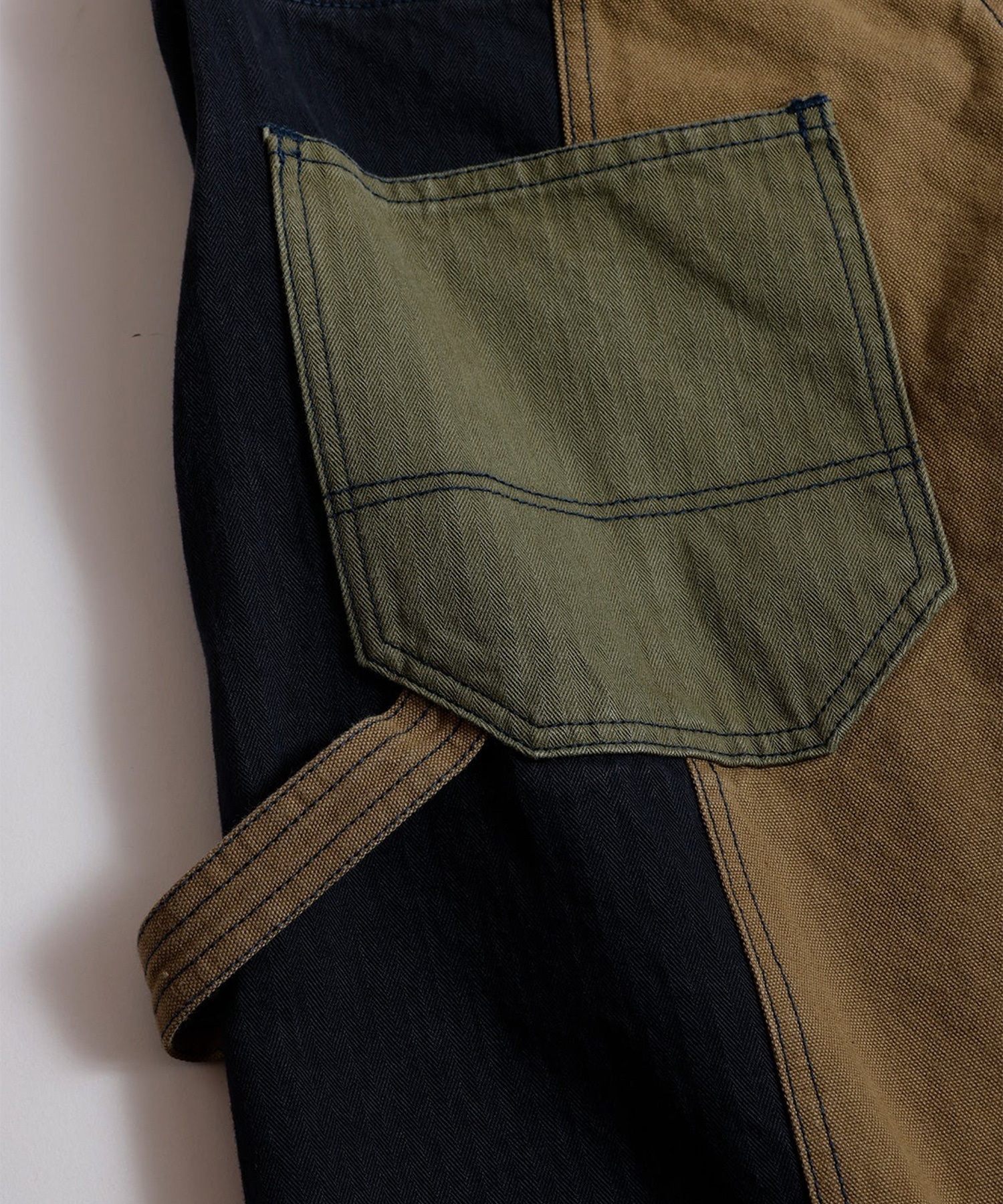 PATCHWORK DOUBLE KNEE PANTS RINSE FDMTL